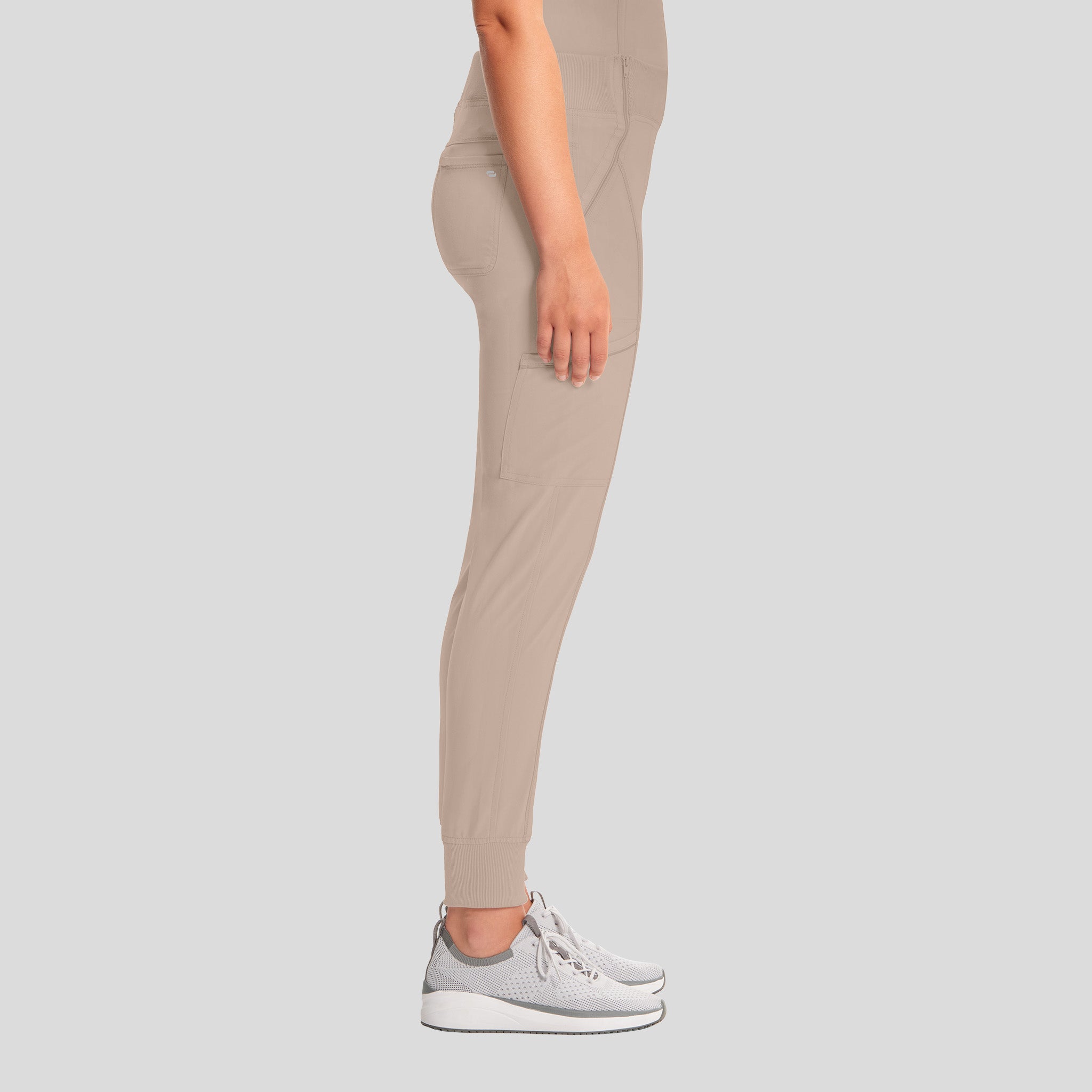 Infinity Elastic Waistband Jogger Scrub Pant | Khaki
