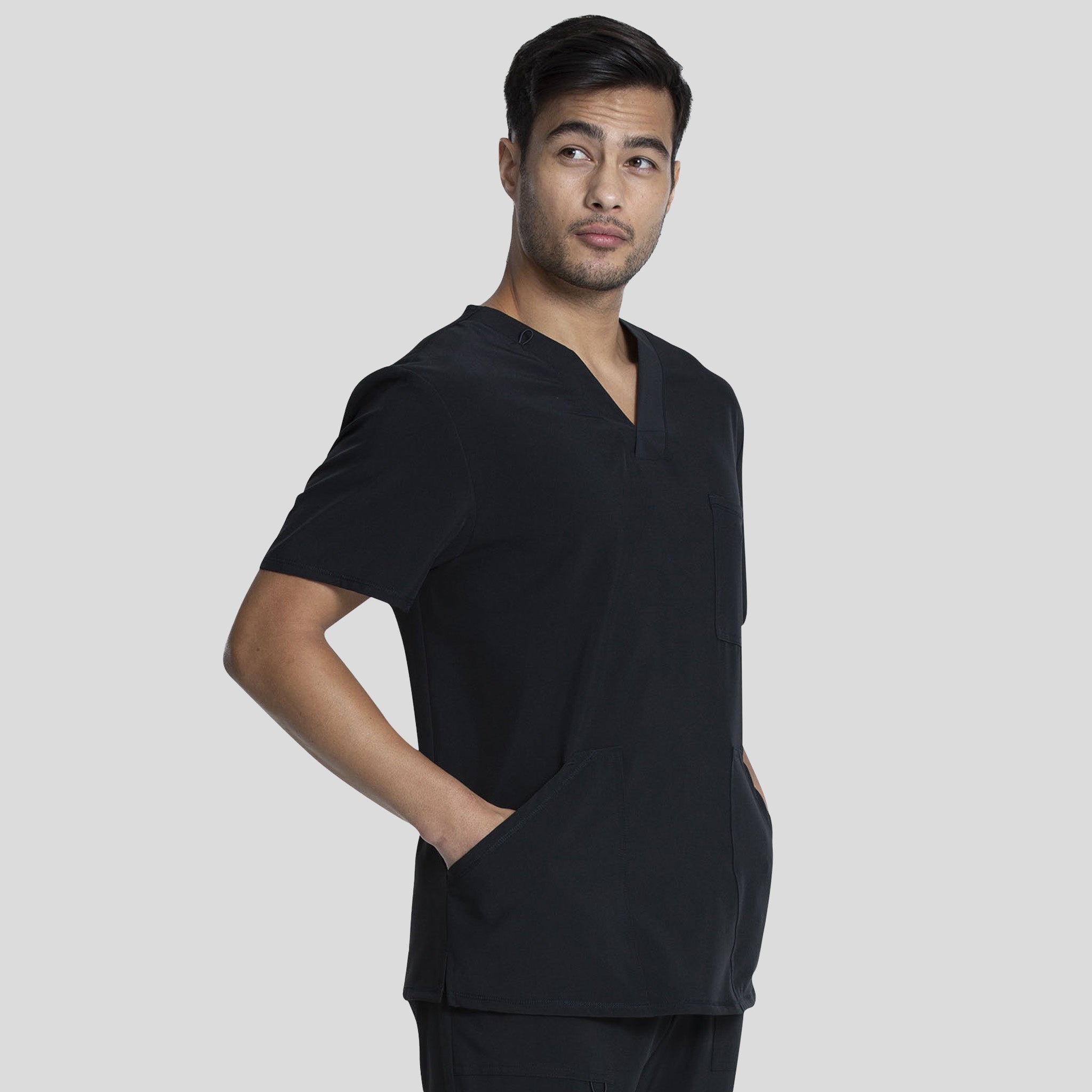 Men's V-Neck Top | Black