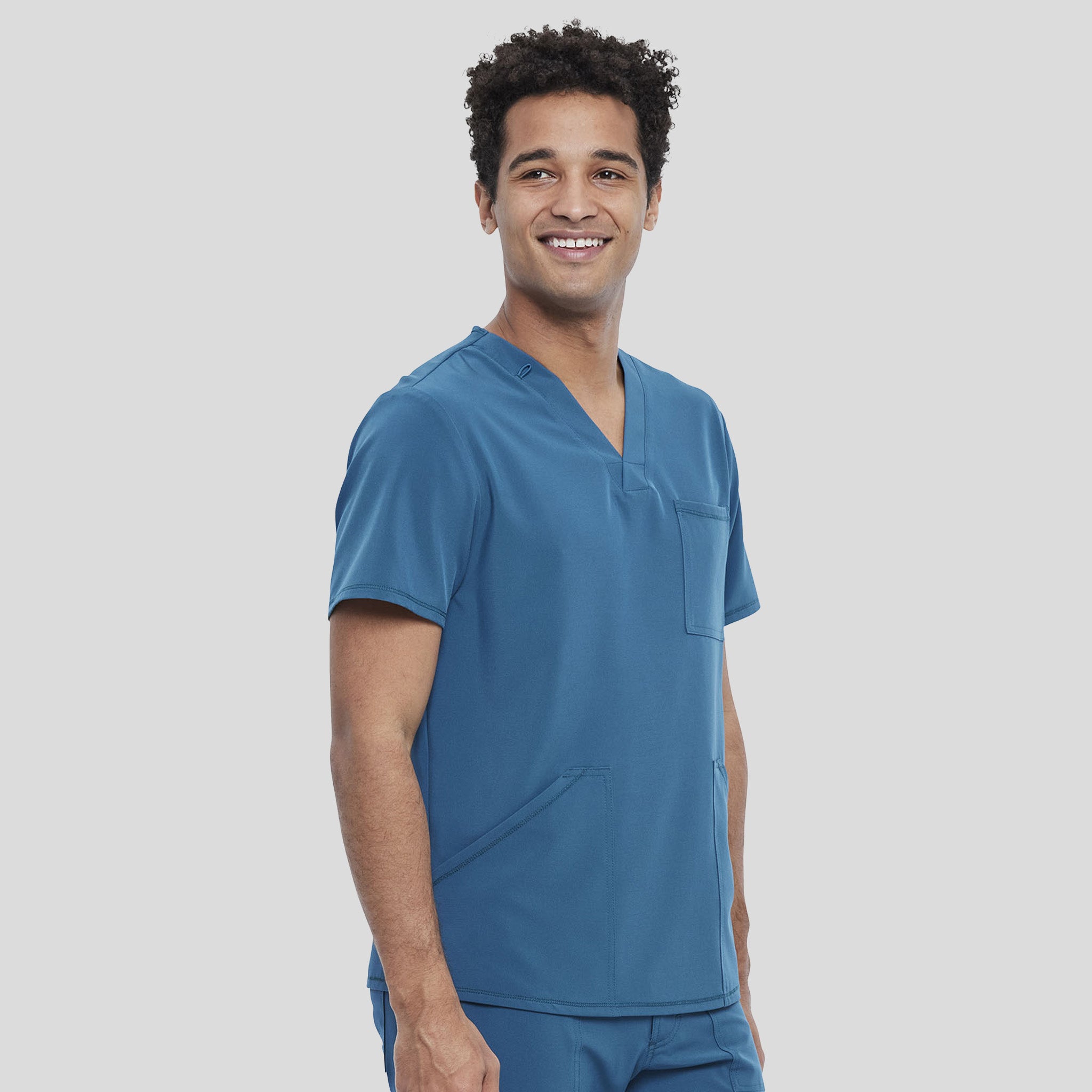 Men's V-Neck Top | Caribbean