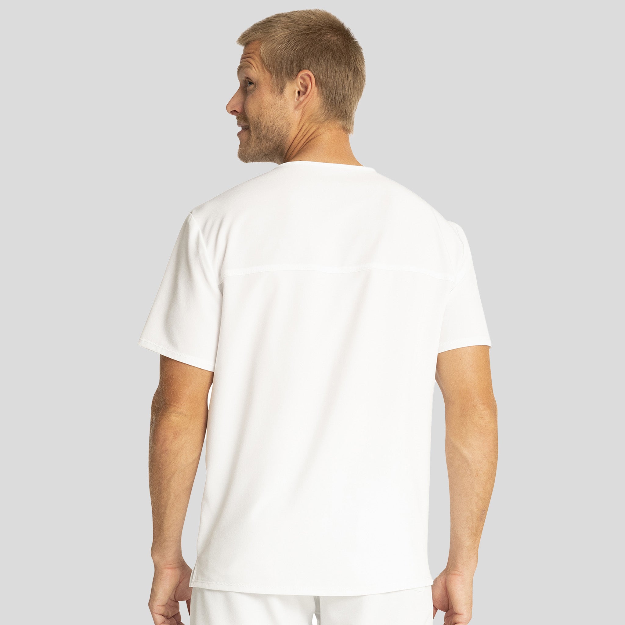 Men's V-Neck Top | White