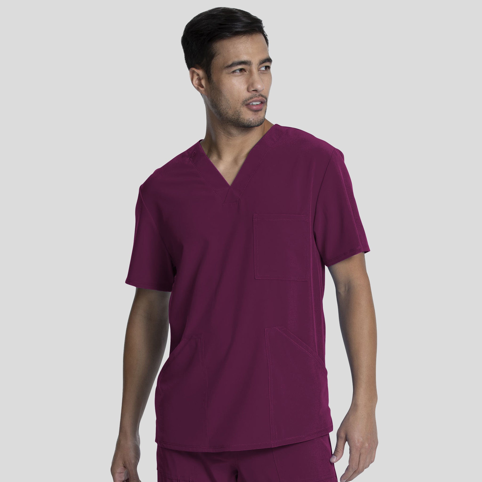 Men's V-Neck Top | Wine