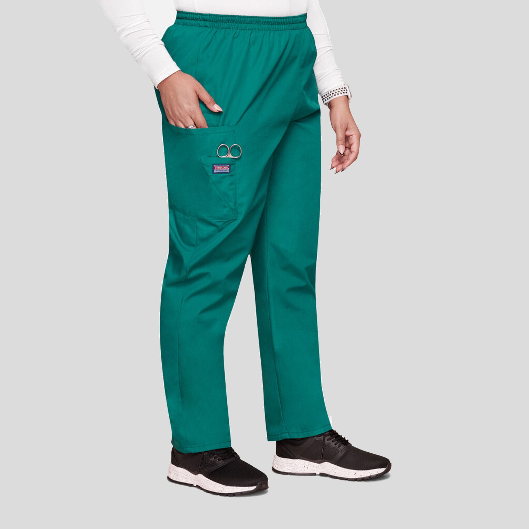 Elastic Waist Utility Scrub Pant | Hunter