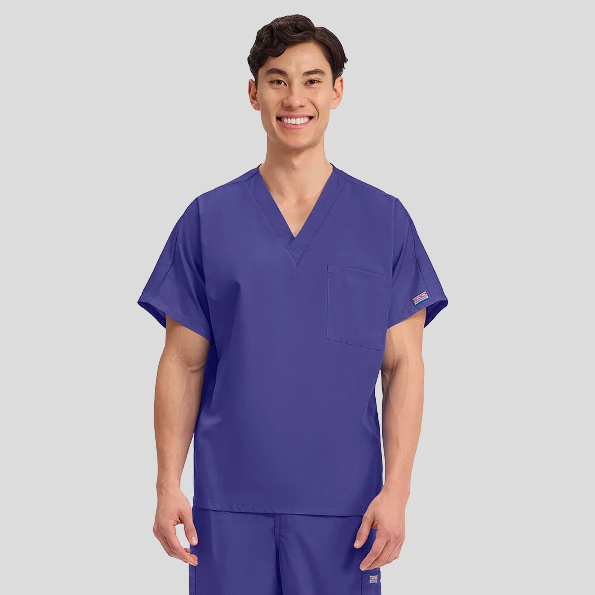 Unisex V-Neck 1 Pocket | Grape