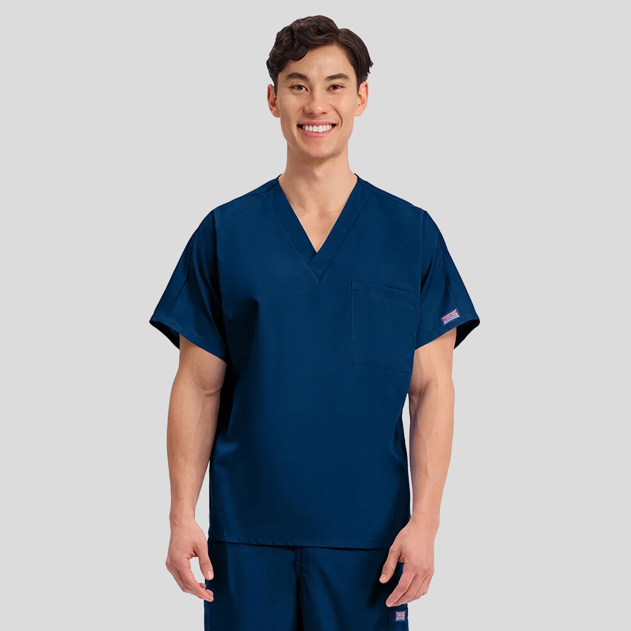 Unisex V-Neck 1 Pocket | Navy