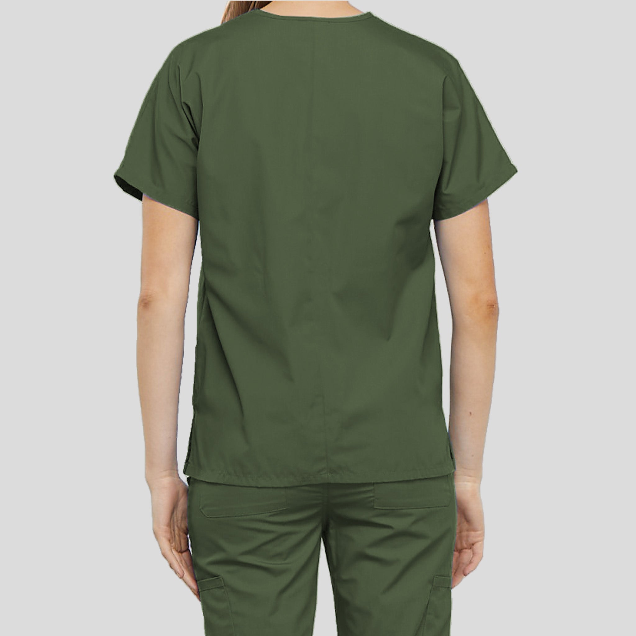 Women's V-Neck 2 Pocket | Olive