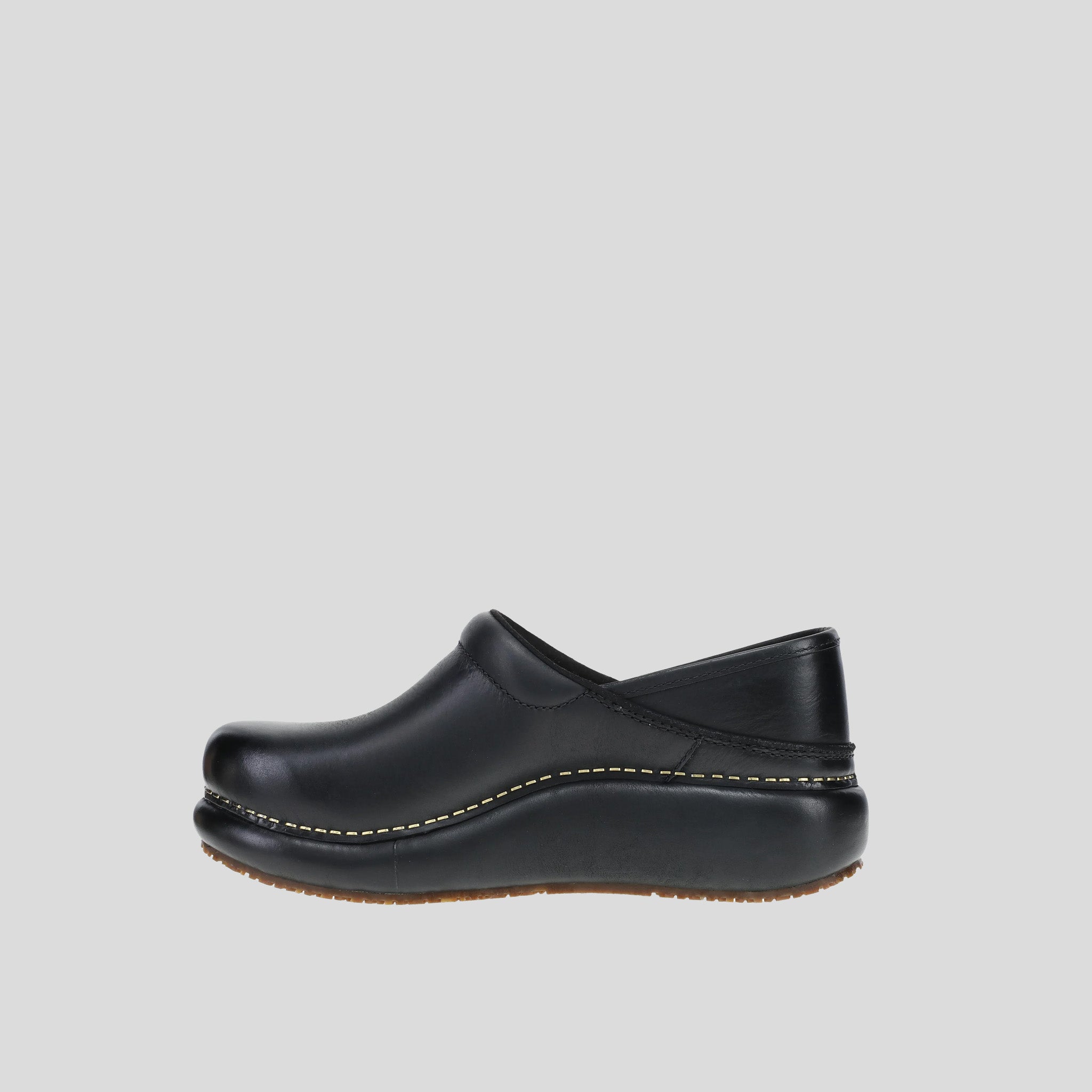 Platform Pro Clog | Black Burnished Nubuck