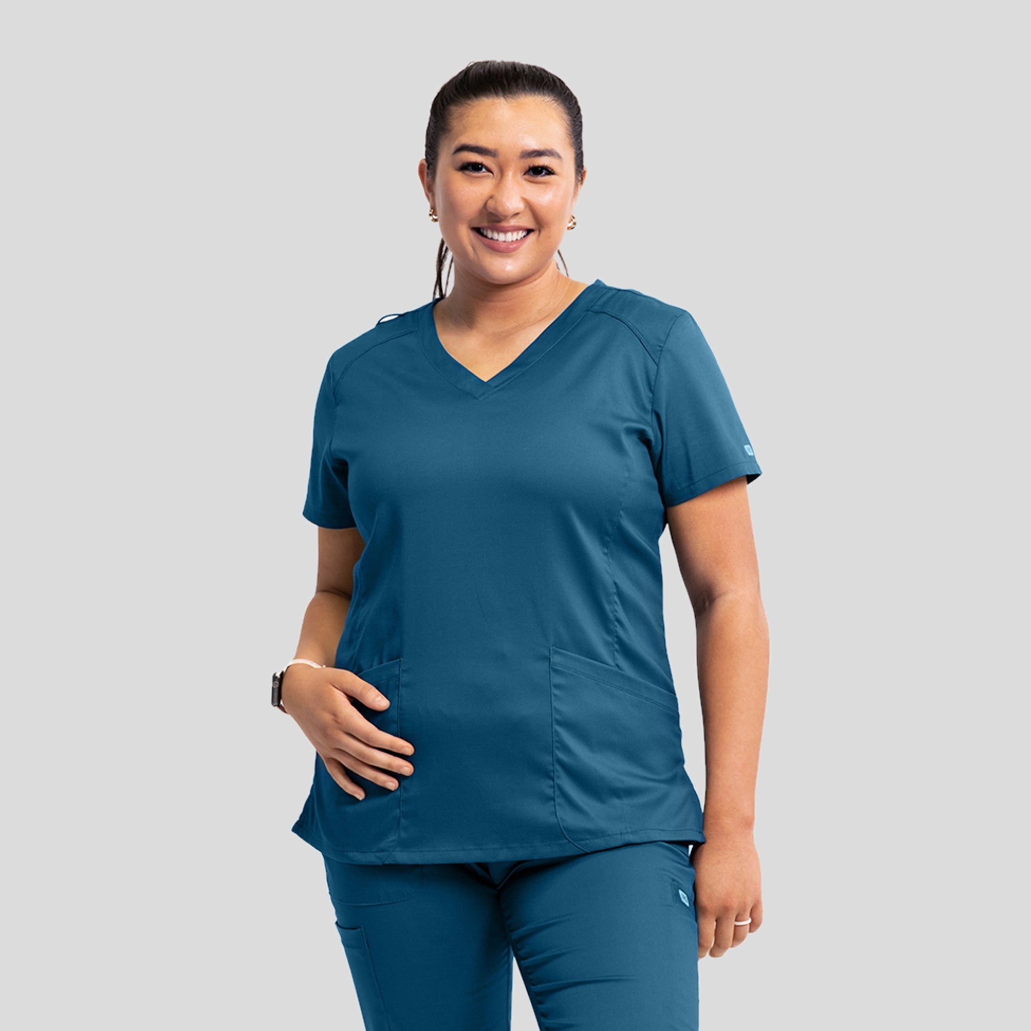 Edge by IRG : Women's V Neck Scrub Top style 2801