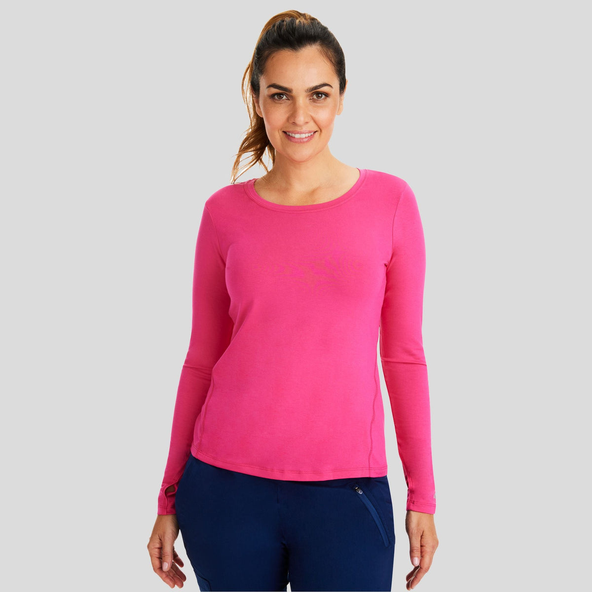 Women's Mackenzie Solid Underscrub | Carnation Pink – Robert's Medical ...