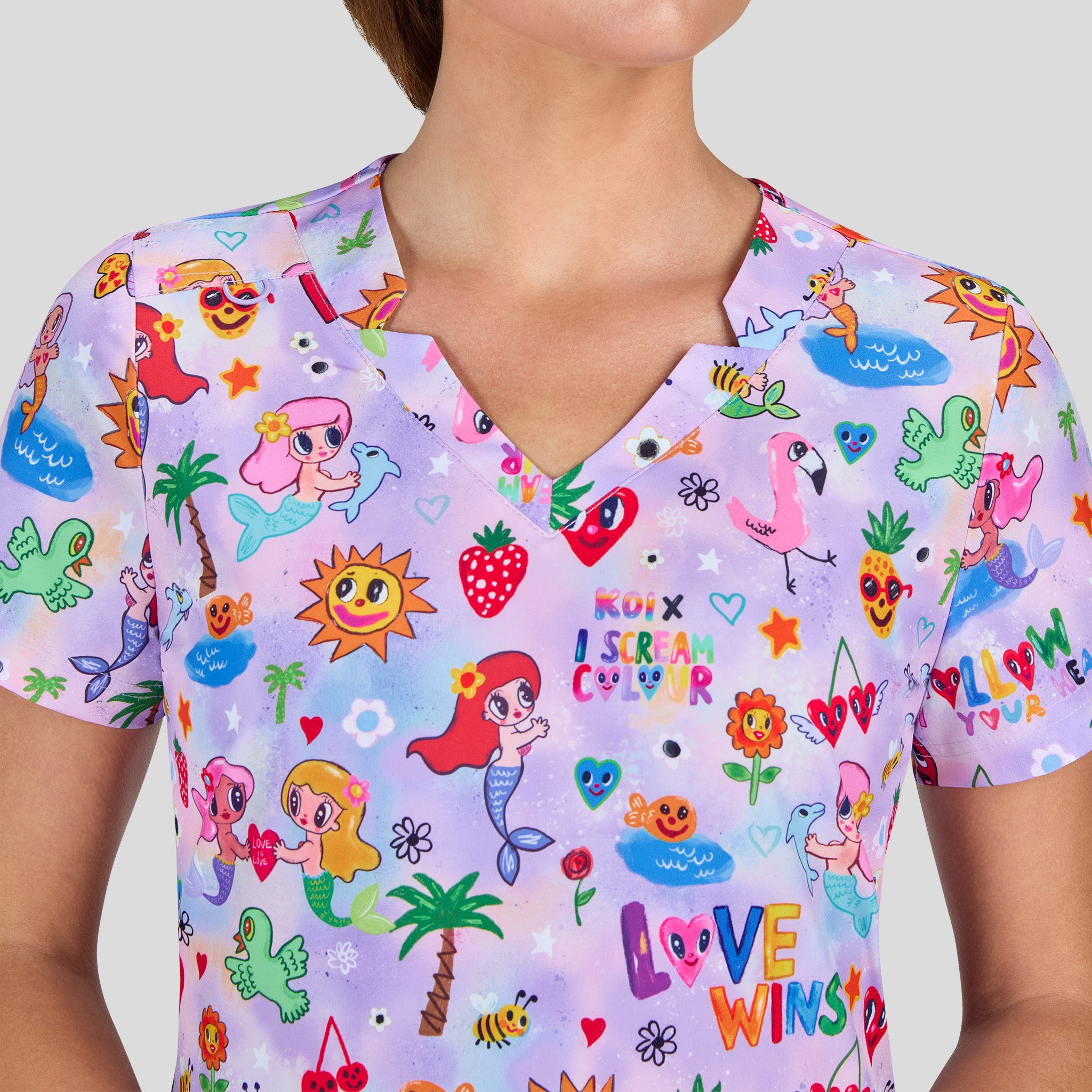 Artists Series Momi Print Top | BBH Pink Lemonade