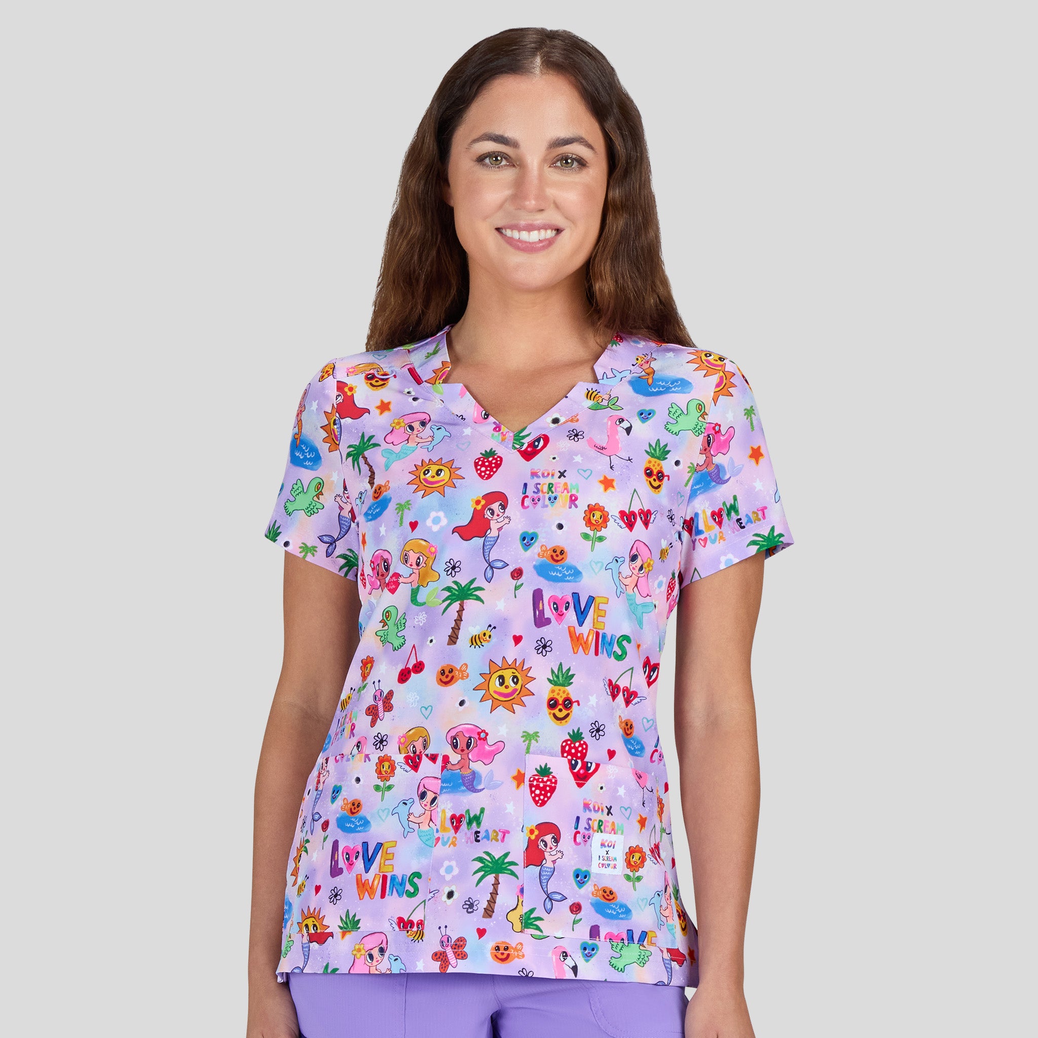 Artists Series Momi Print Top | BBH Pink Lemonade