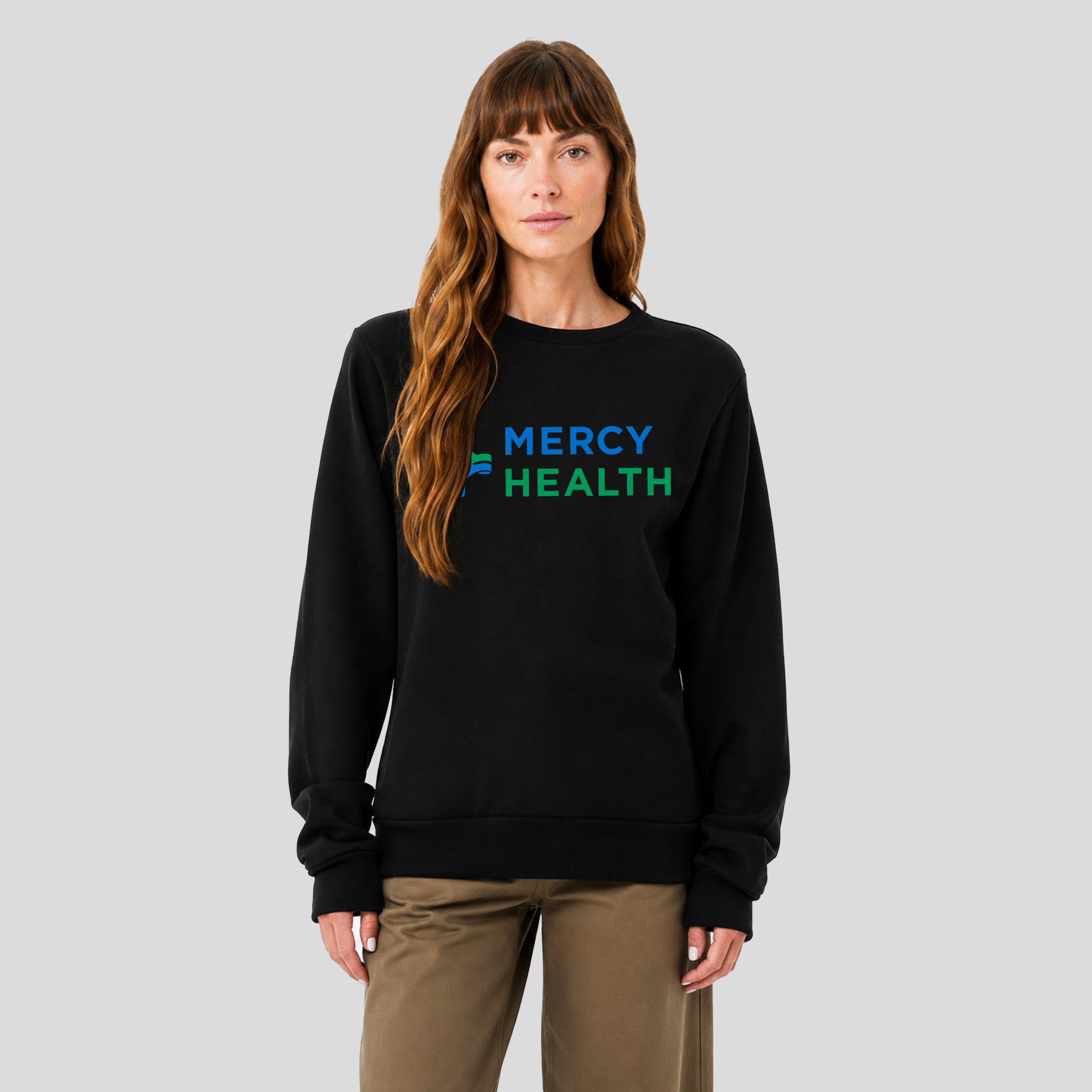Mercy Health Unisex Crewneck Sweatshirt | Black