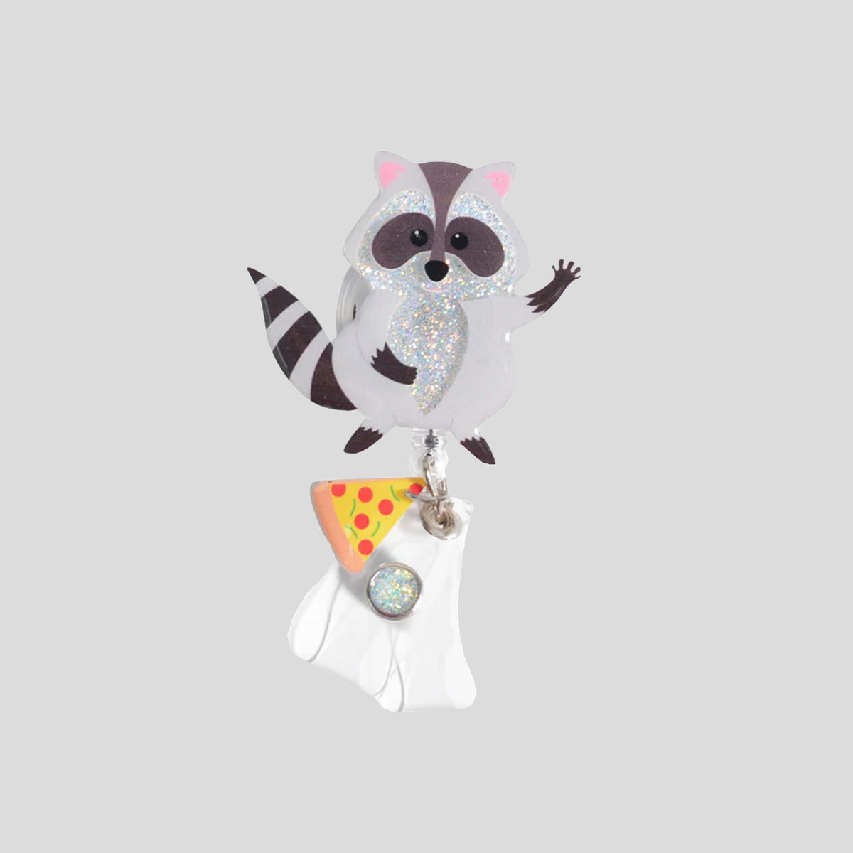 Glitterific Raccoon Badge Holder – Robert's Medical Uniforms