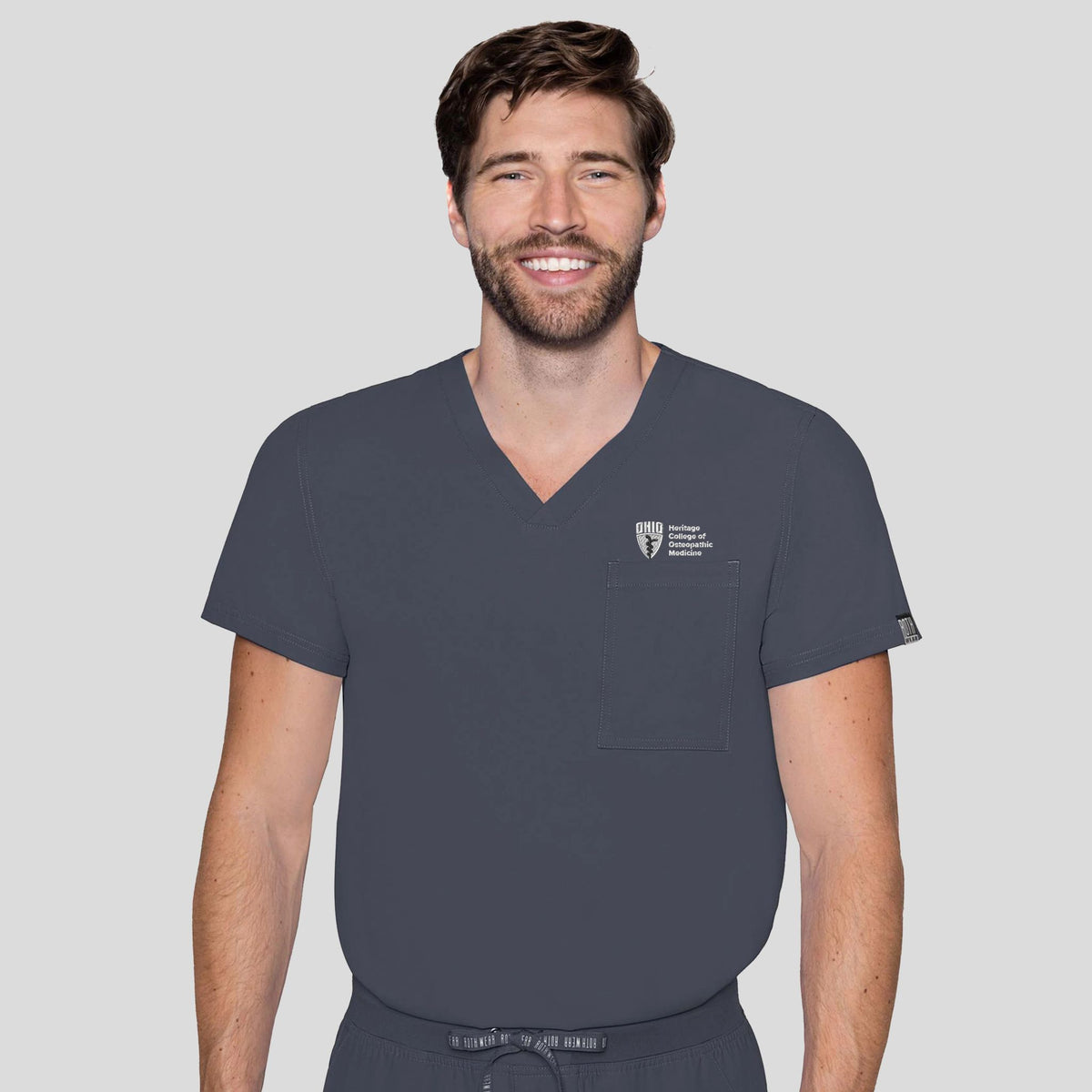 Ohio University Mens 1 Pocket Top | Pewter
