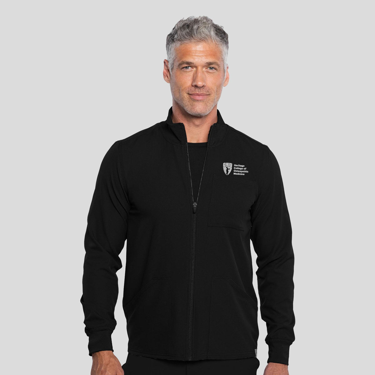 Ohio University Men's Zip-Front Jacket | Black