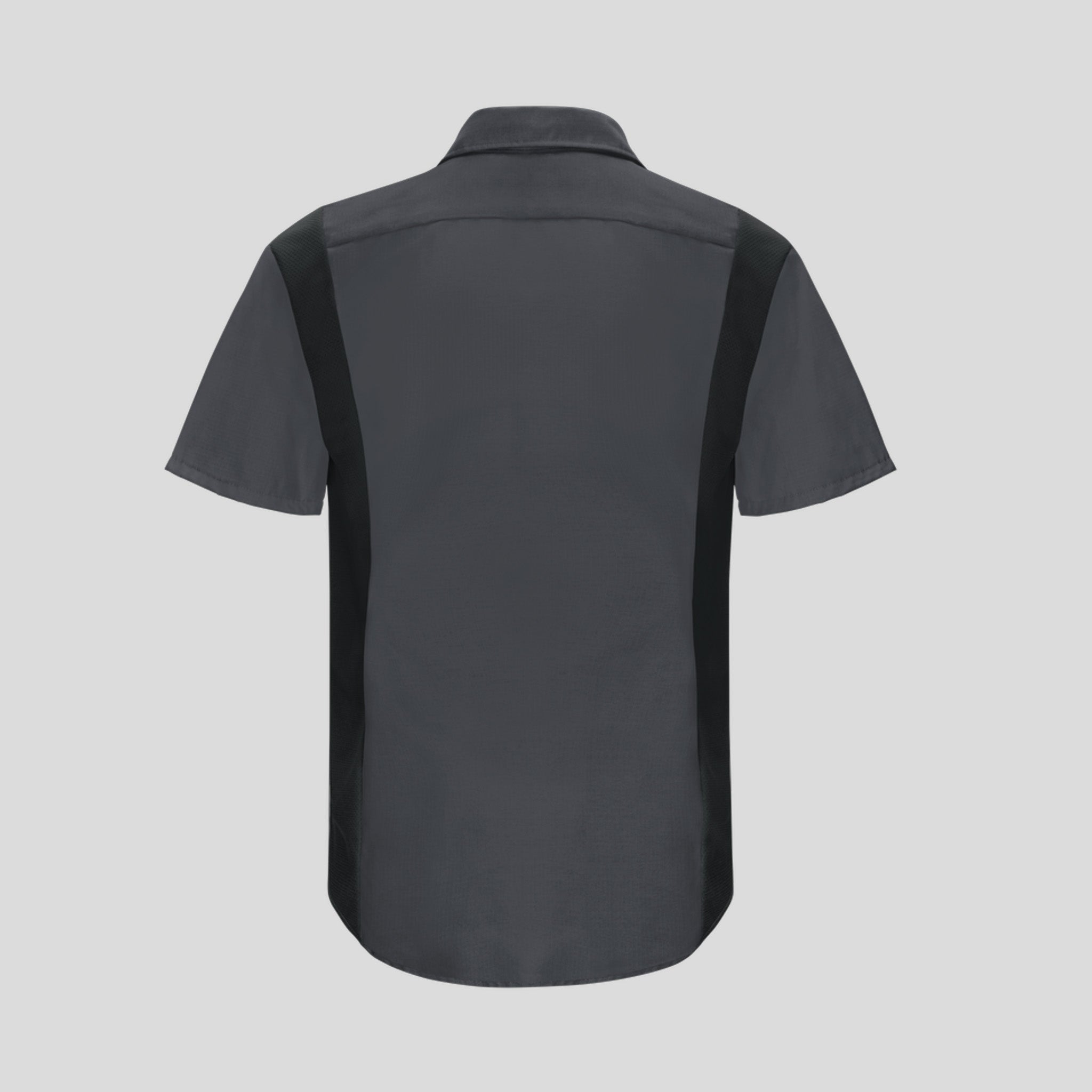 Short Sleeve Performance Plus Shop Shirt With Oilblok Technology | Charcoal/Black Mesh