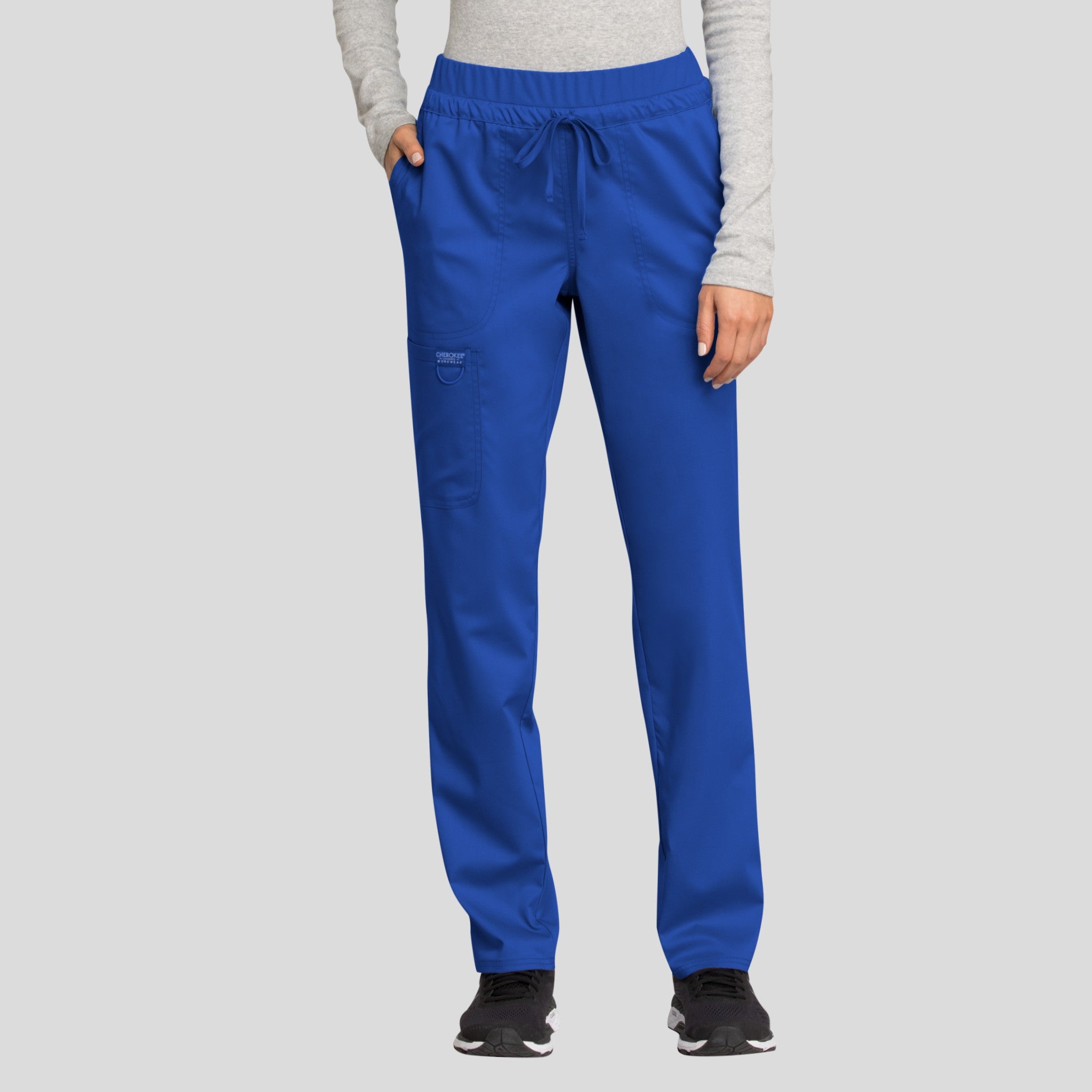 Tapered Leg Drawstring Scrub Pant | Royal