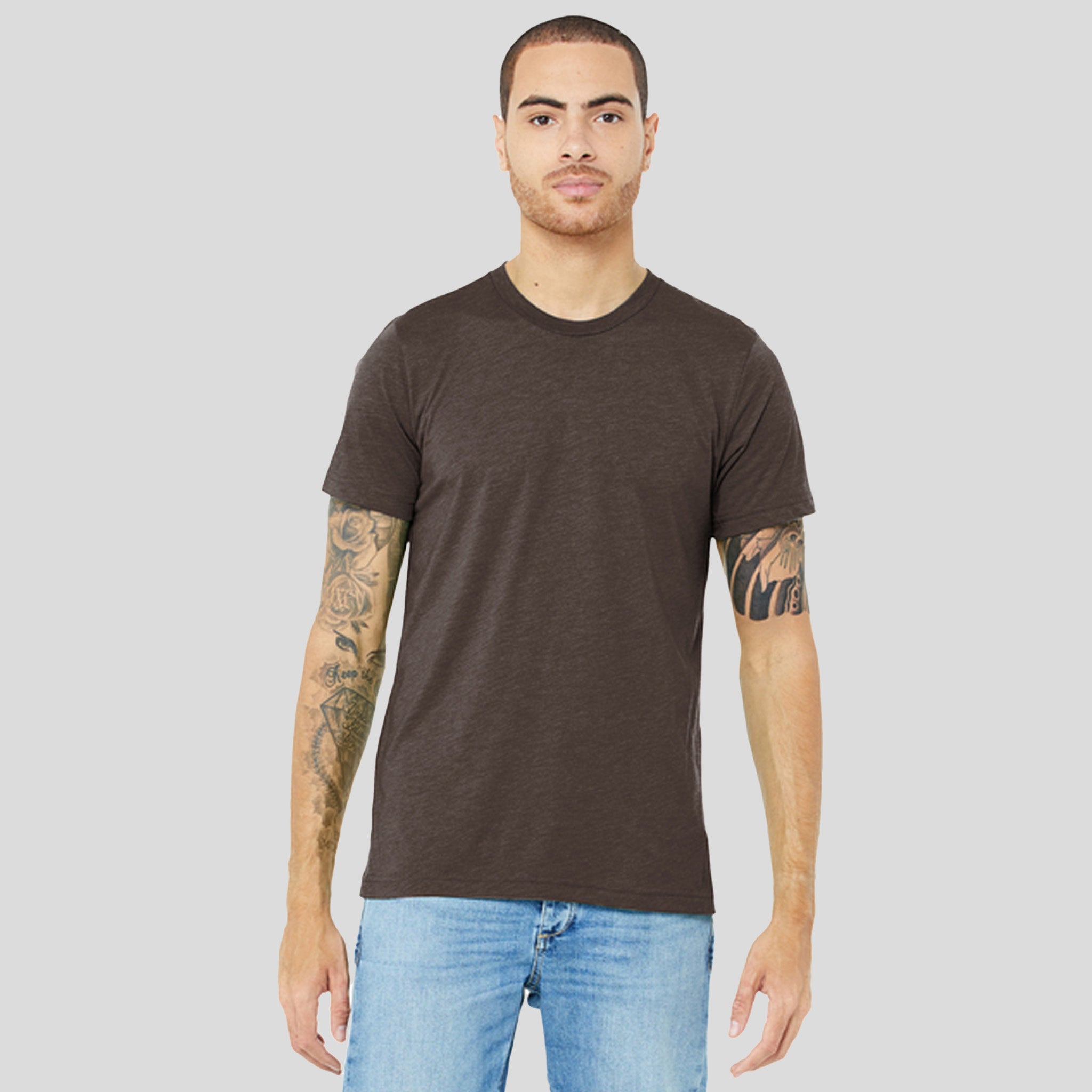 Unisex Triblend Short Sleeve Tee | Brown Triblend