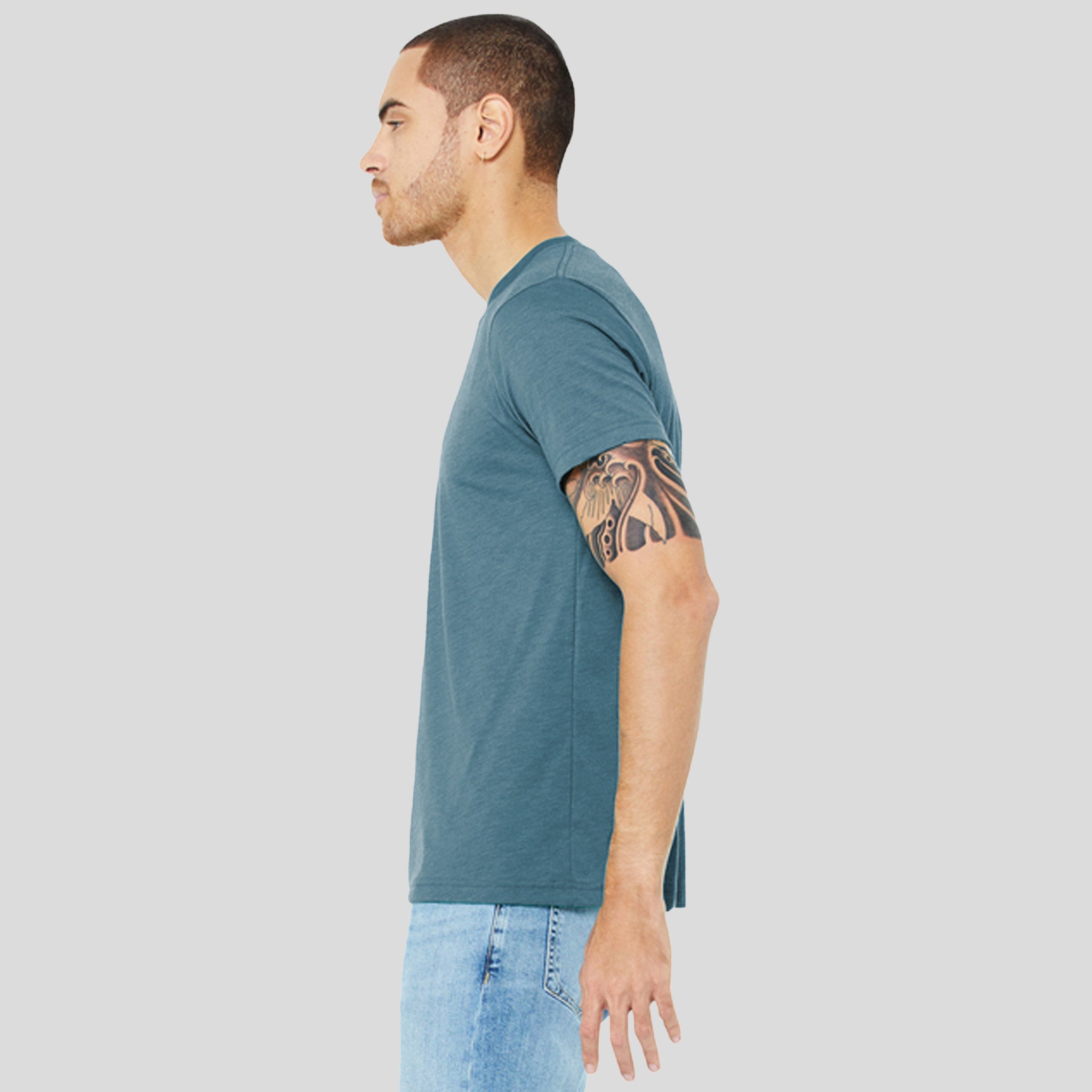 Unisex Triblend Short Sleeve Tee | Denim Triblend