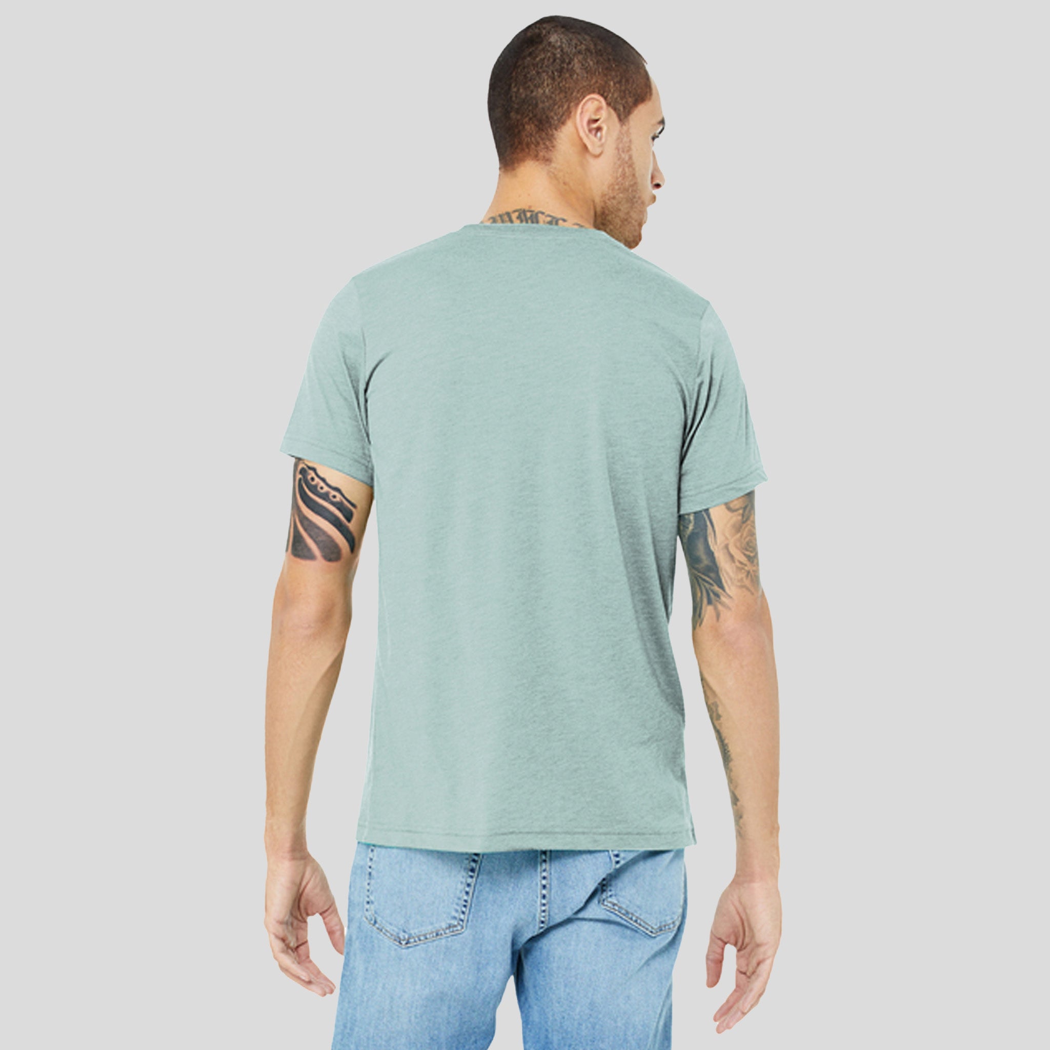 Unisex Triblend Short Sleeve Tee | Dusty Blue Triblend