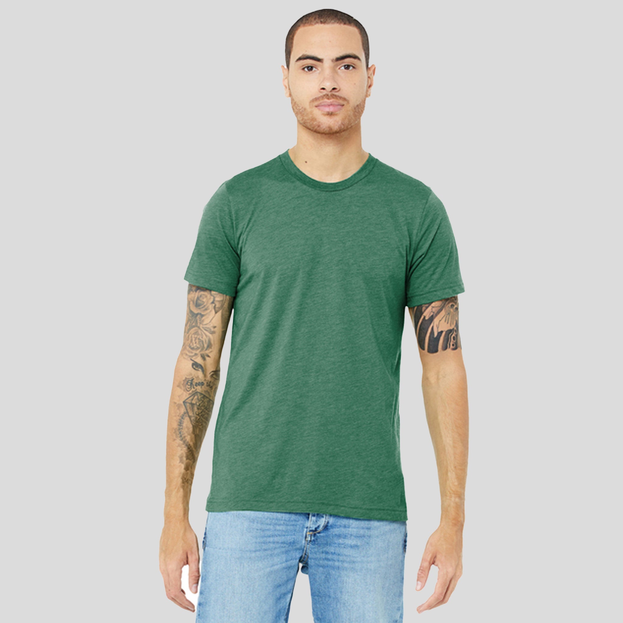 Unisex Triblend Short Sleeve Tee | Grass Green Triblend