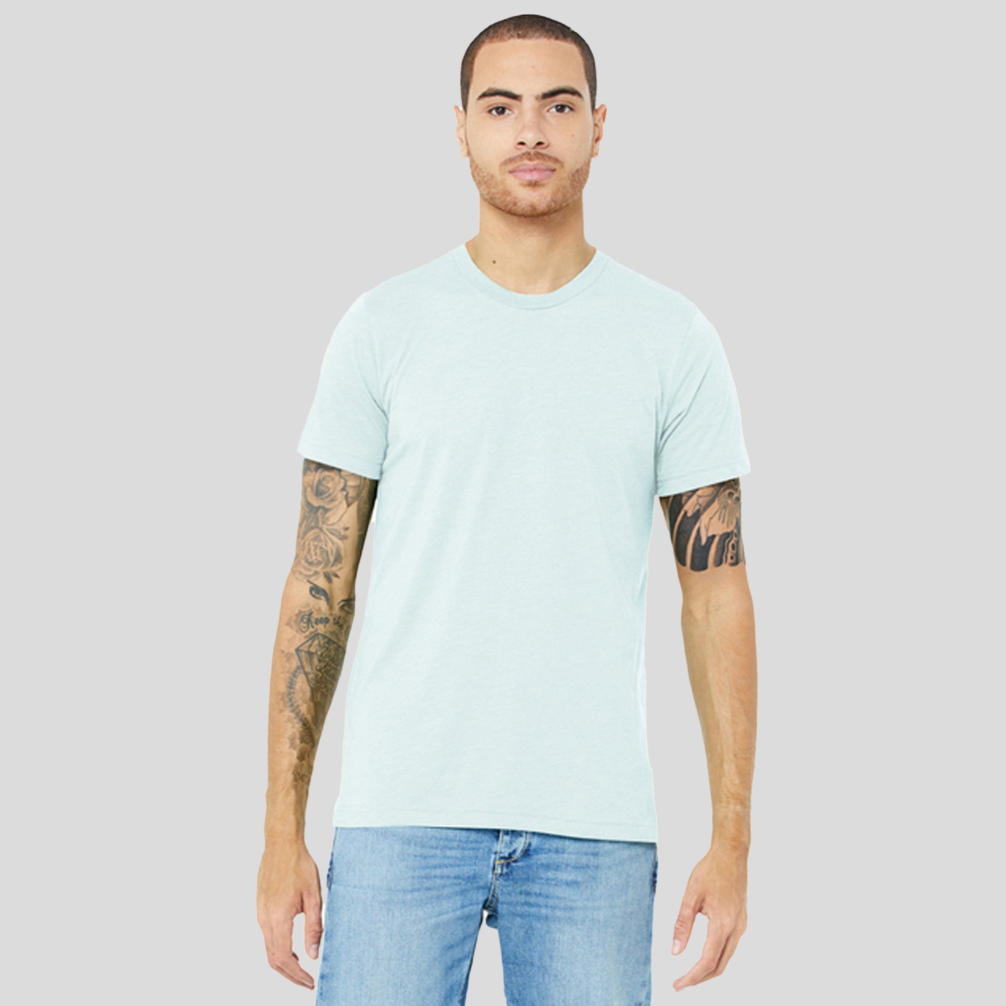 Unisex Triblend Short Sleeve Tee | Ice Blue Triblend
