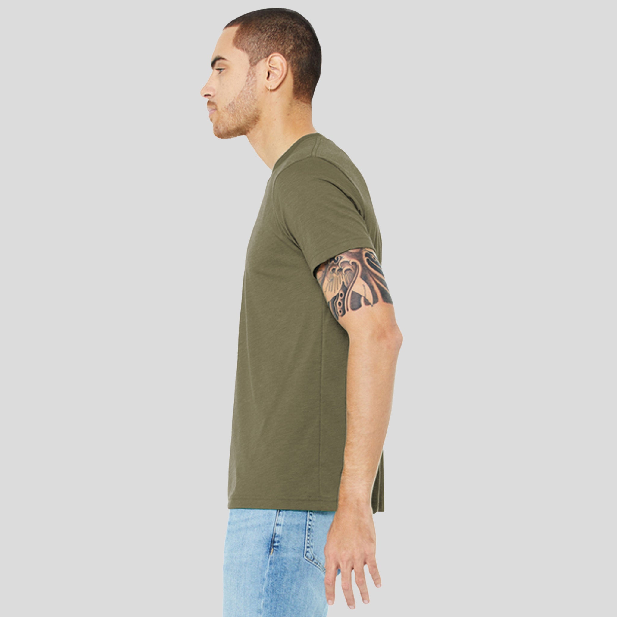 Unisex Triblend Short Sleeve Tee | Olive Triblend