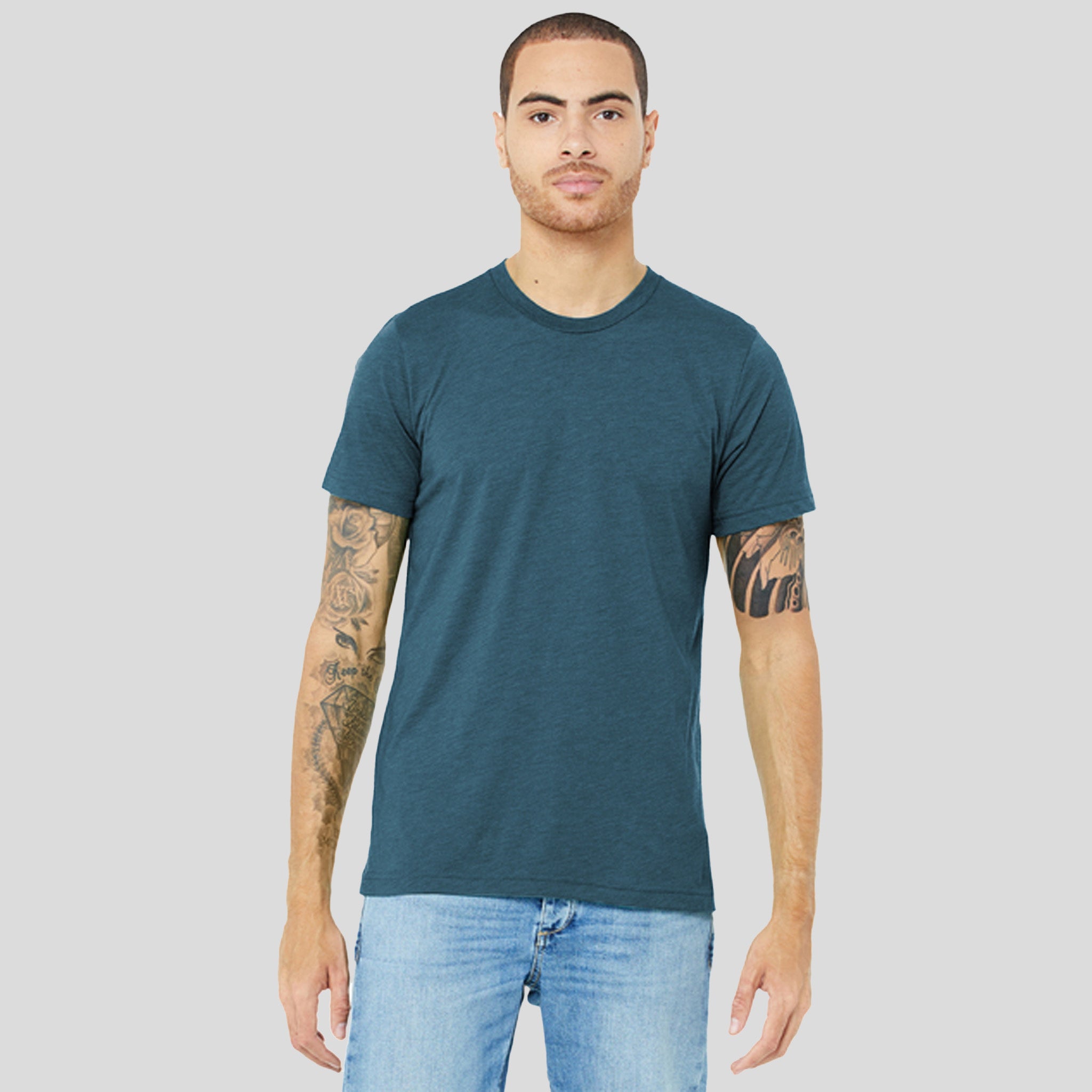 Unisex Triblend Short Sleeve Tee | Steel Blue Triblend
