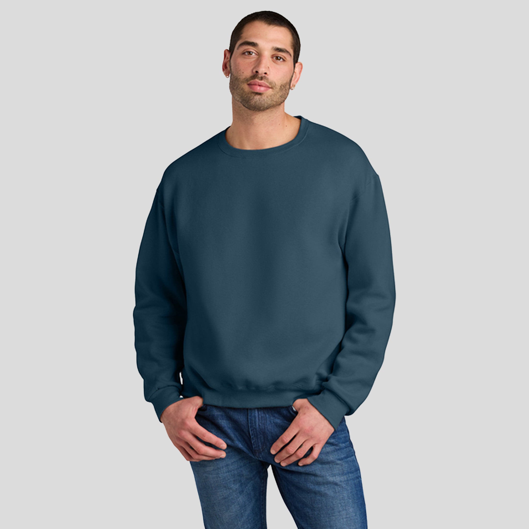 Rugged™ Unisex Crewneck Sweatshirt | Washed Navy