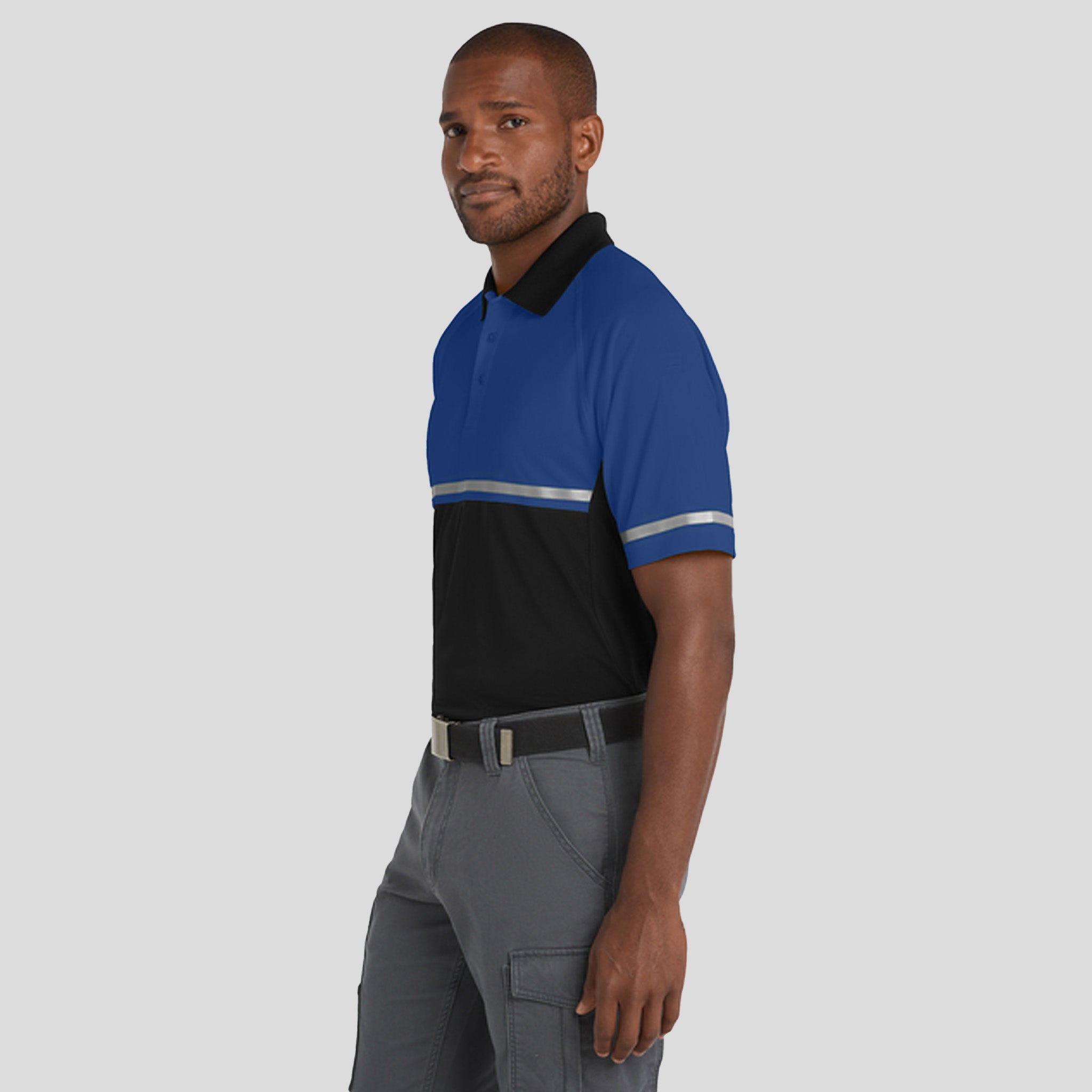 Select Lightweight Snag-Proof Enhanced Visibility Polo | Royal/Black