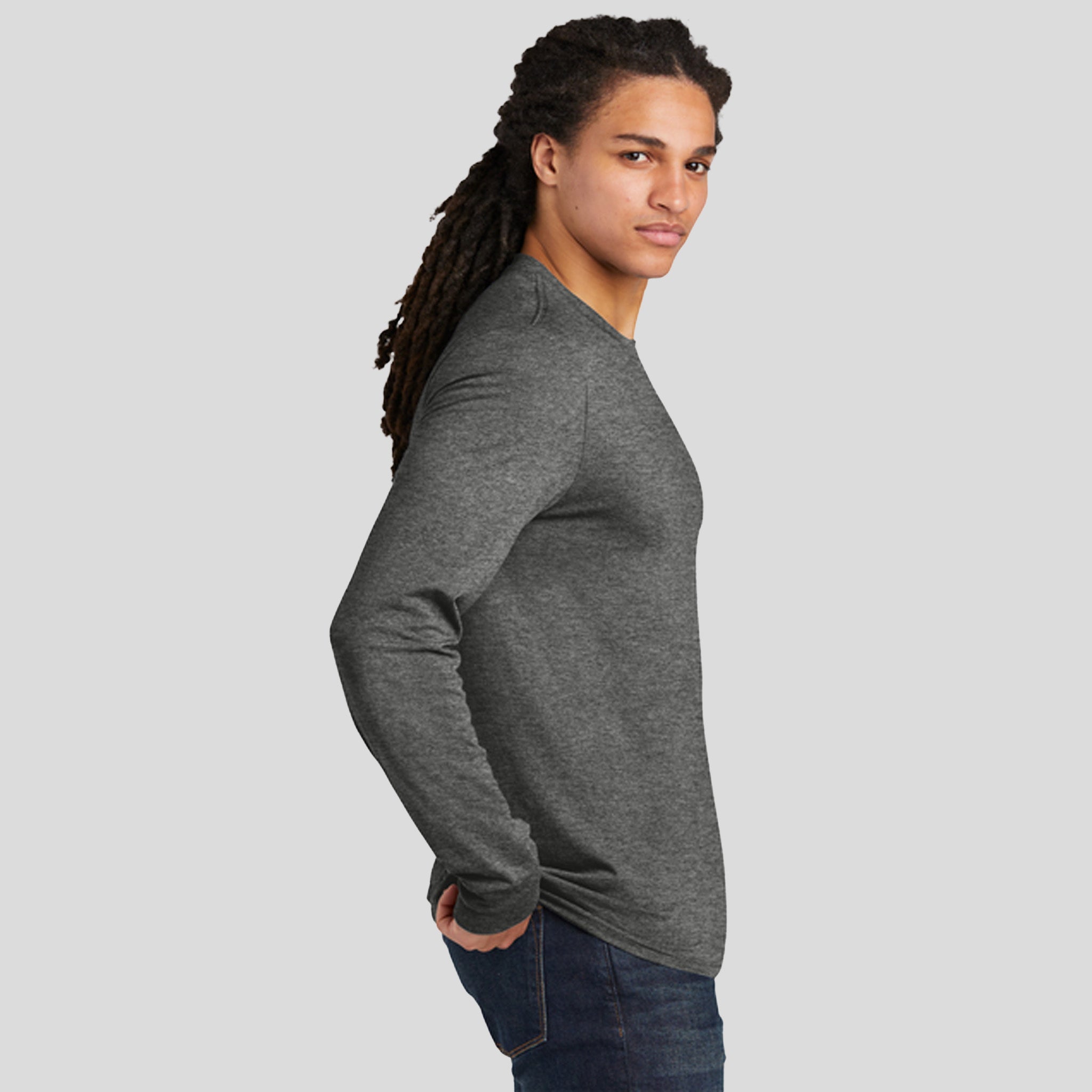 Perfect Tri® Long Sleeve Tee | Grey Frost