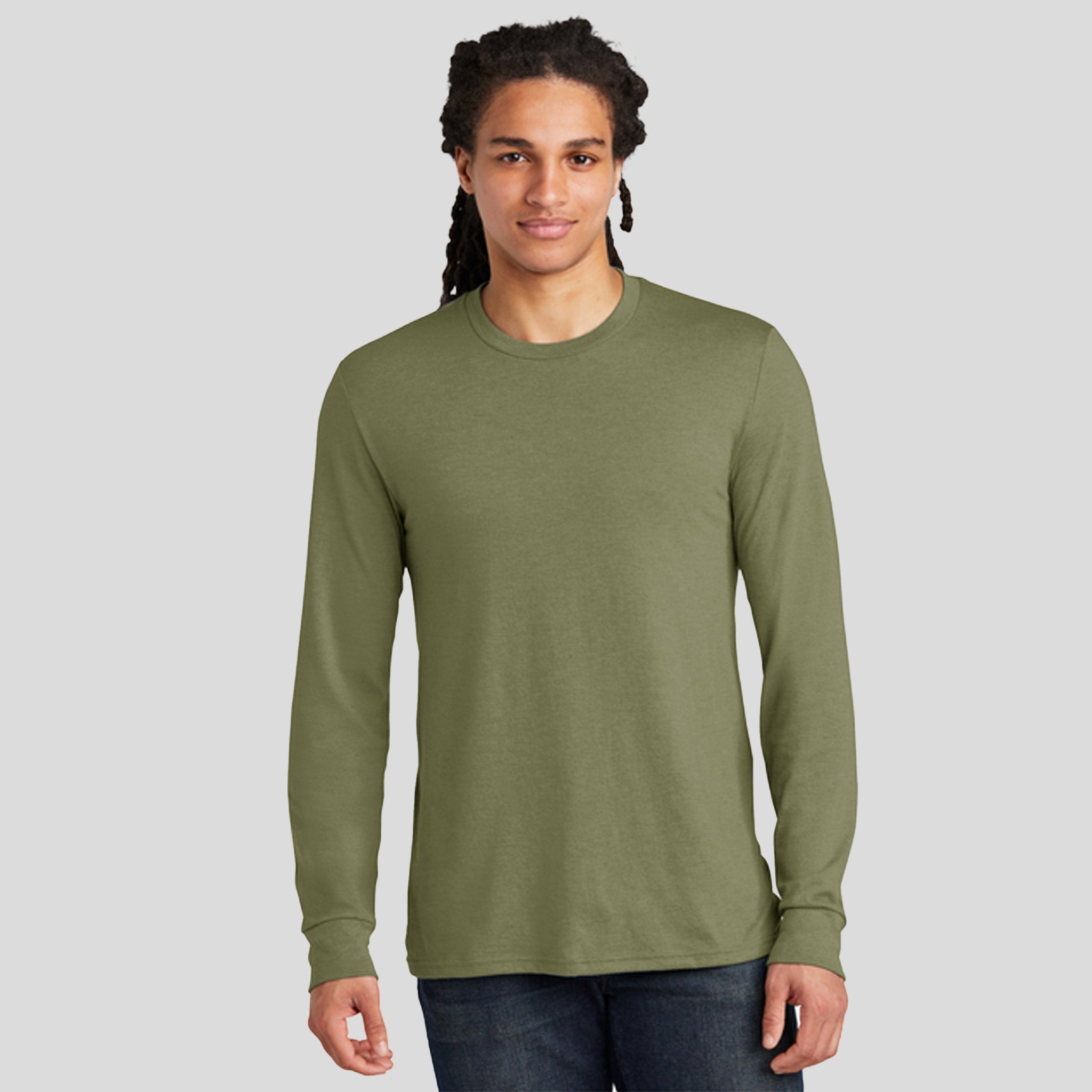 Perfect Tri® Long Sleeve Tee | Military Green Frost