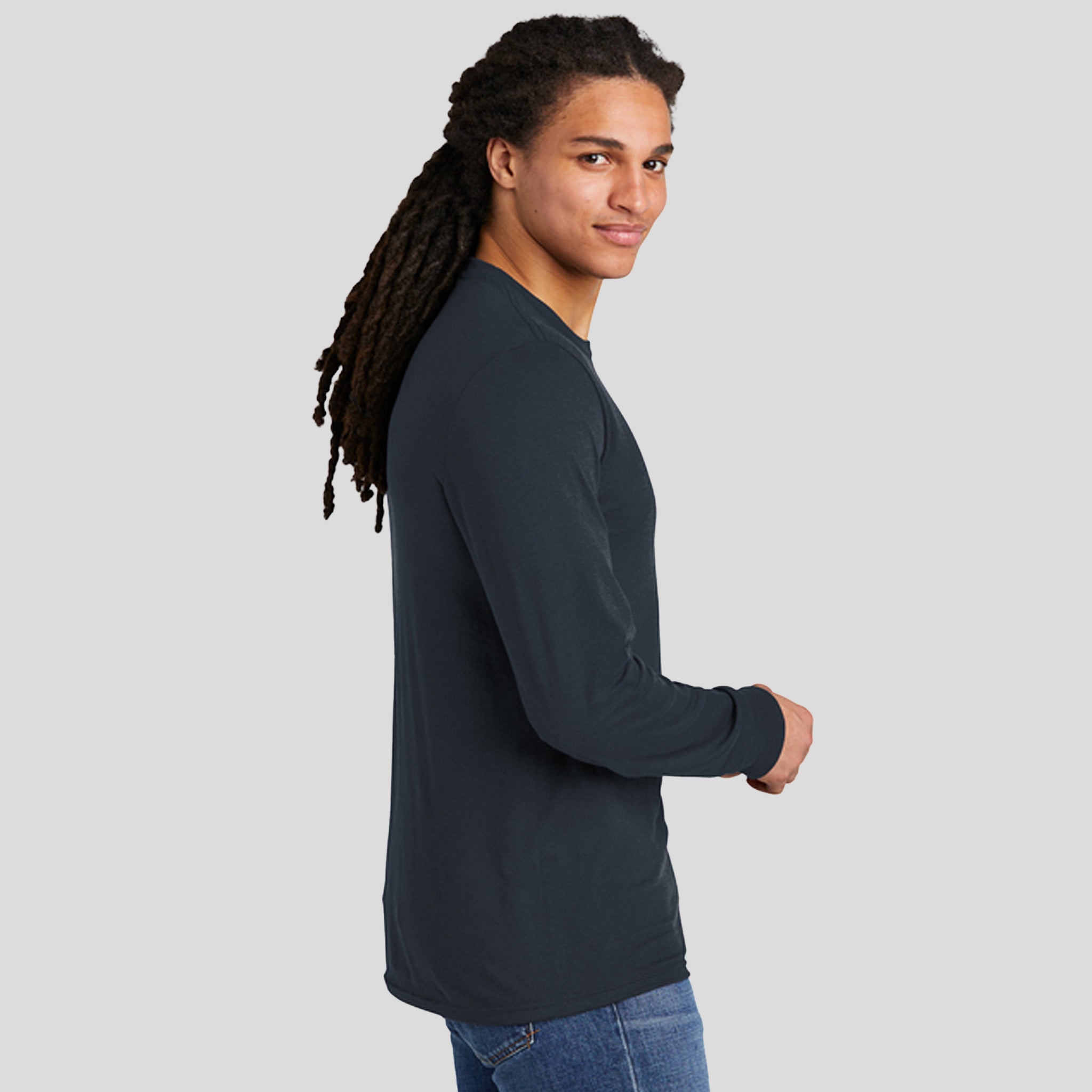 Perfect Tri® Long Sleeve Tee | New Navy