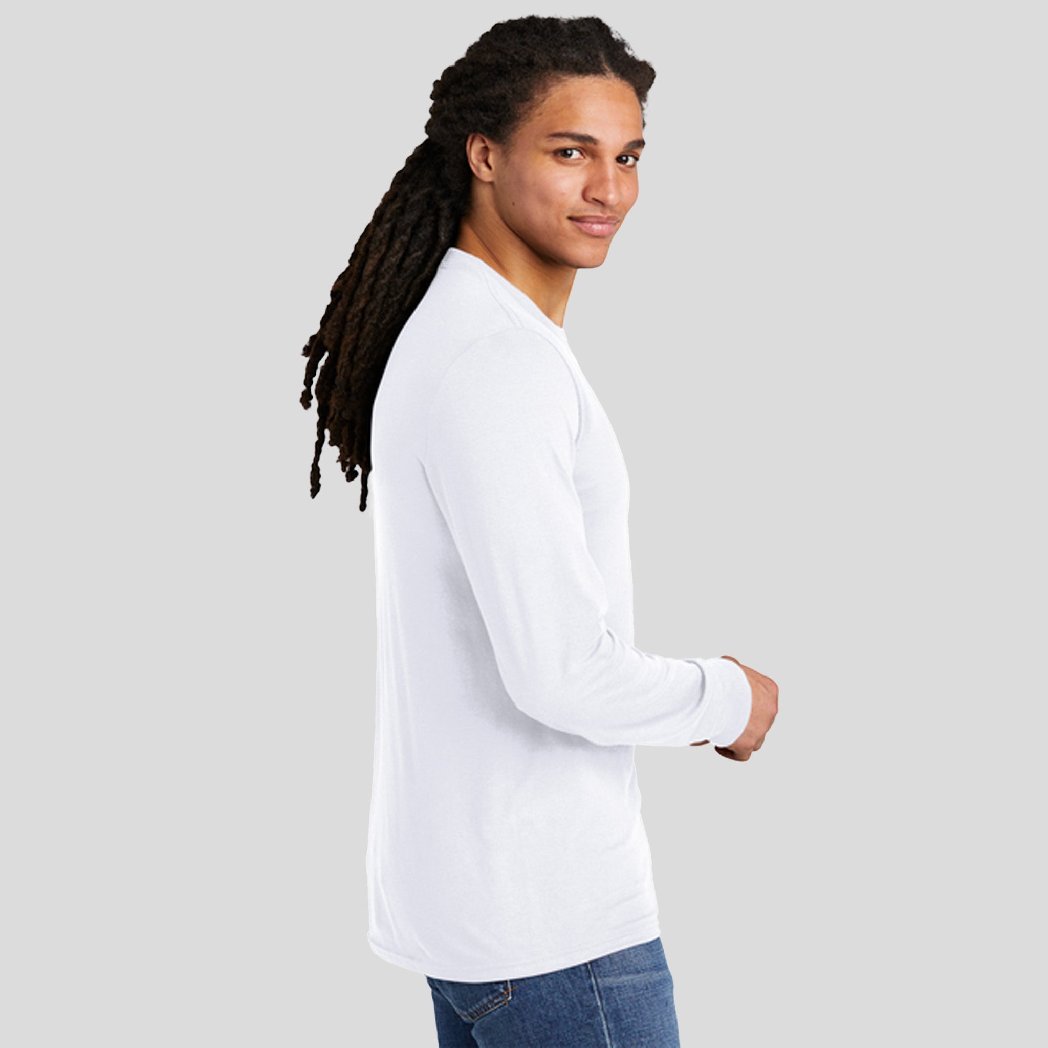 Perfect Tri® Long Sleeve Tee | White