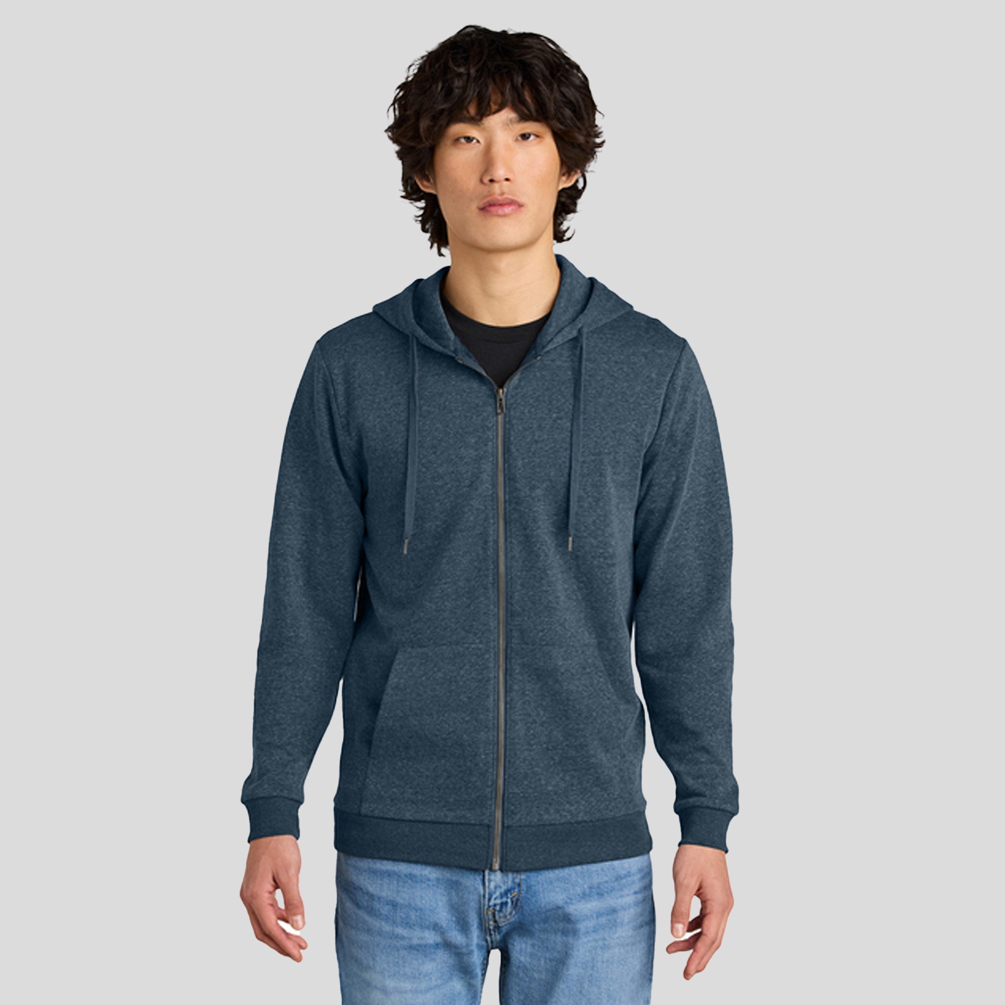 Perfect Tri® Fleece Full-Zip Hoodie | Navy Frost