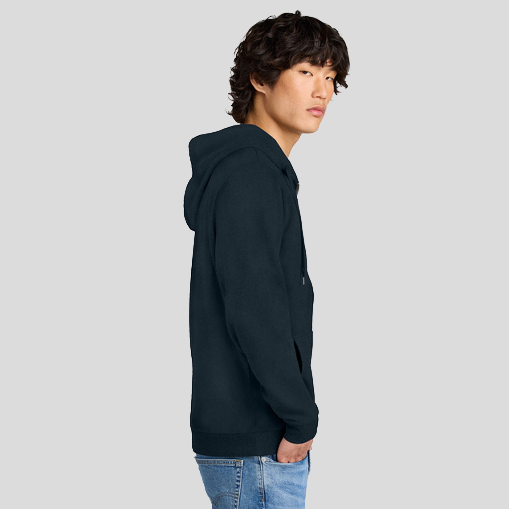 Perfect Tri® Fleece Full-Zip Hoodie | New Navy