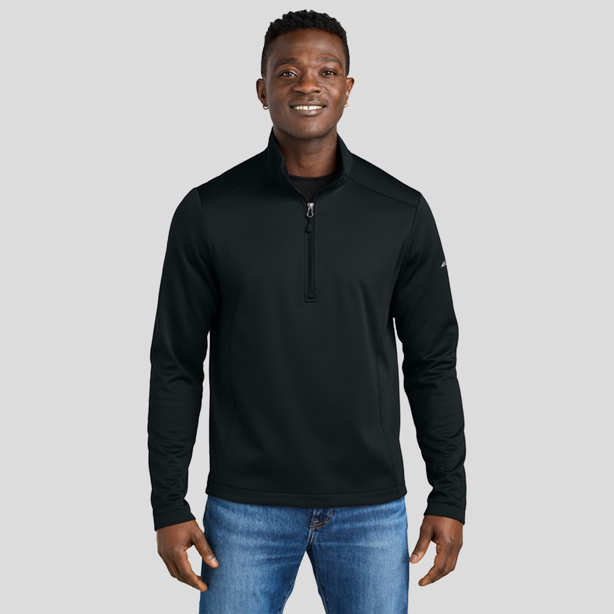 Smooth Mid Layer Fleece 1/2-Zip | Black