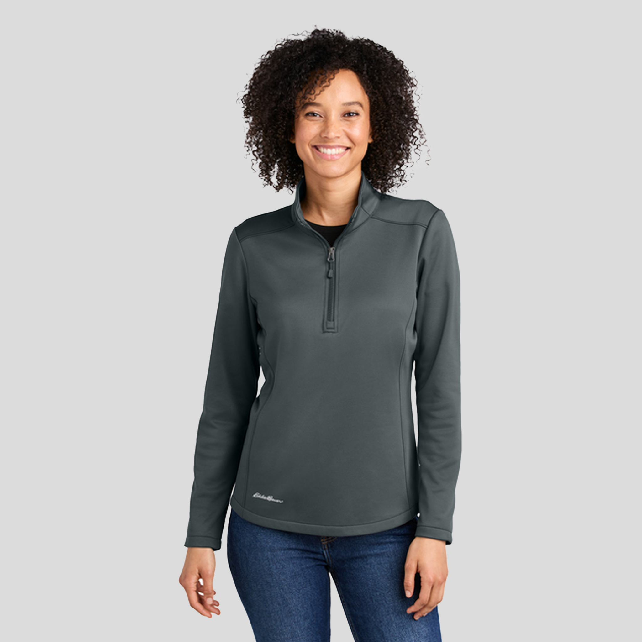 Women’s Smooth Mid Layer Fleece 1/2-Zip | Iron Gate