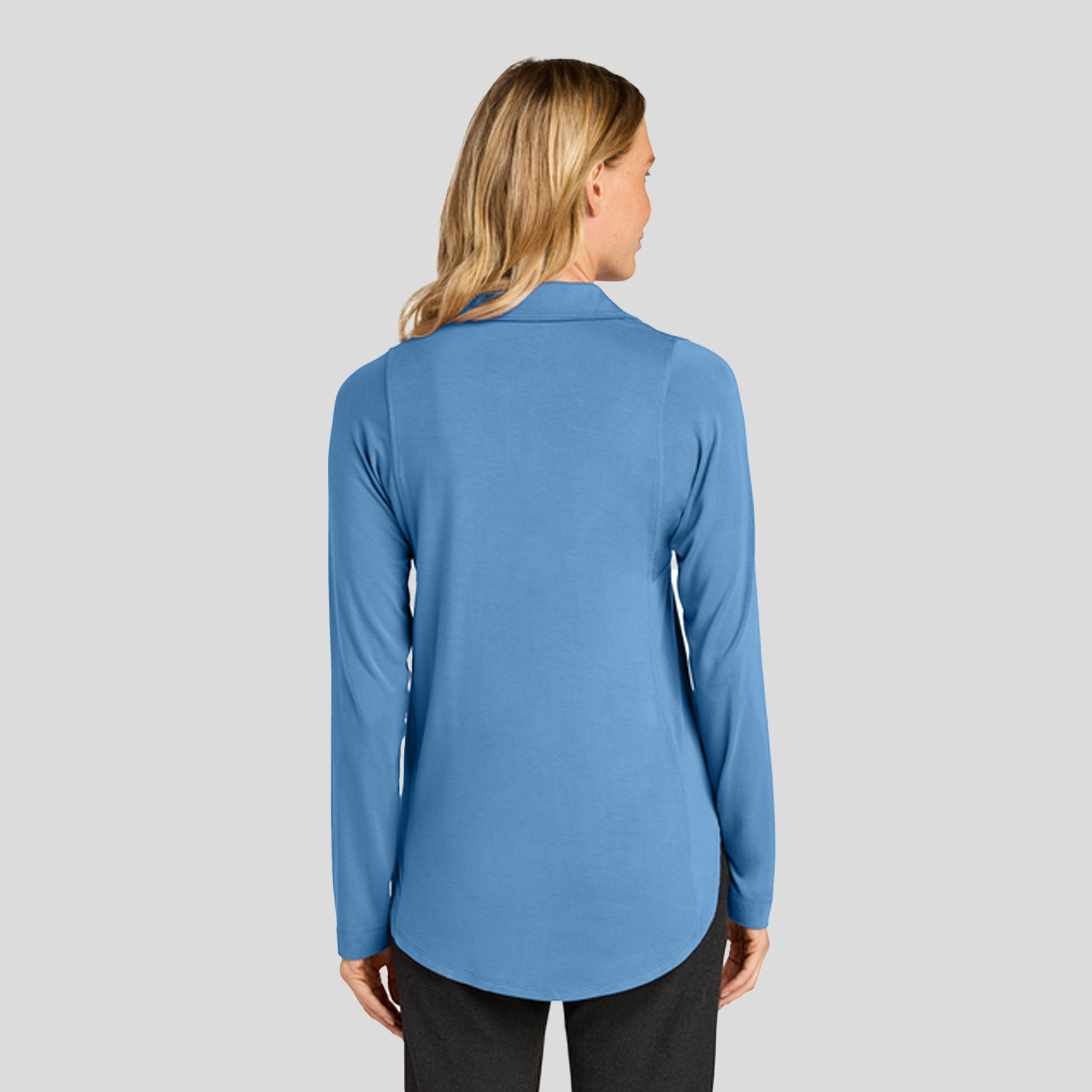 Women’s Luxe Knit Button Tunic | Carolina Blue