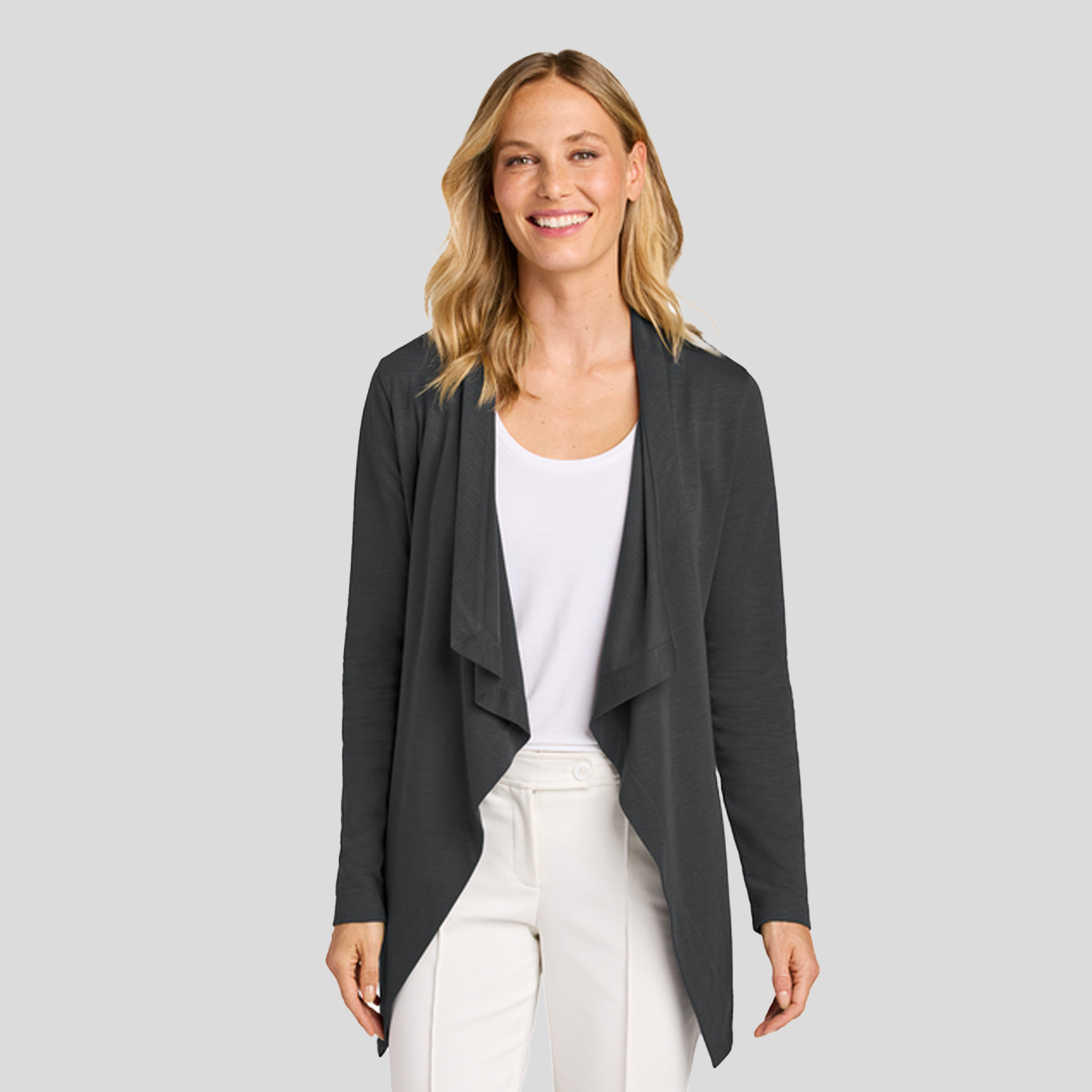 Women’s Breakwater Open Cardigan | Grey Steel