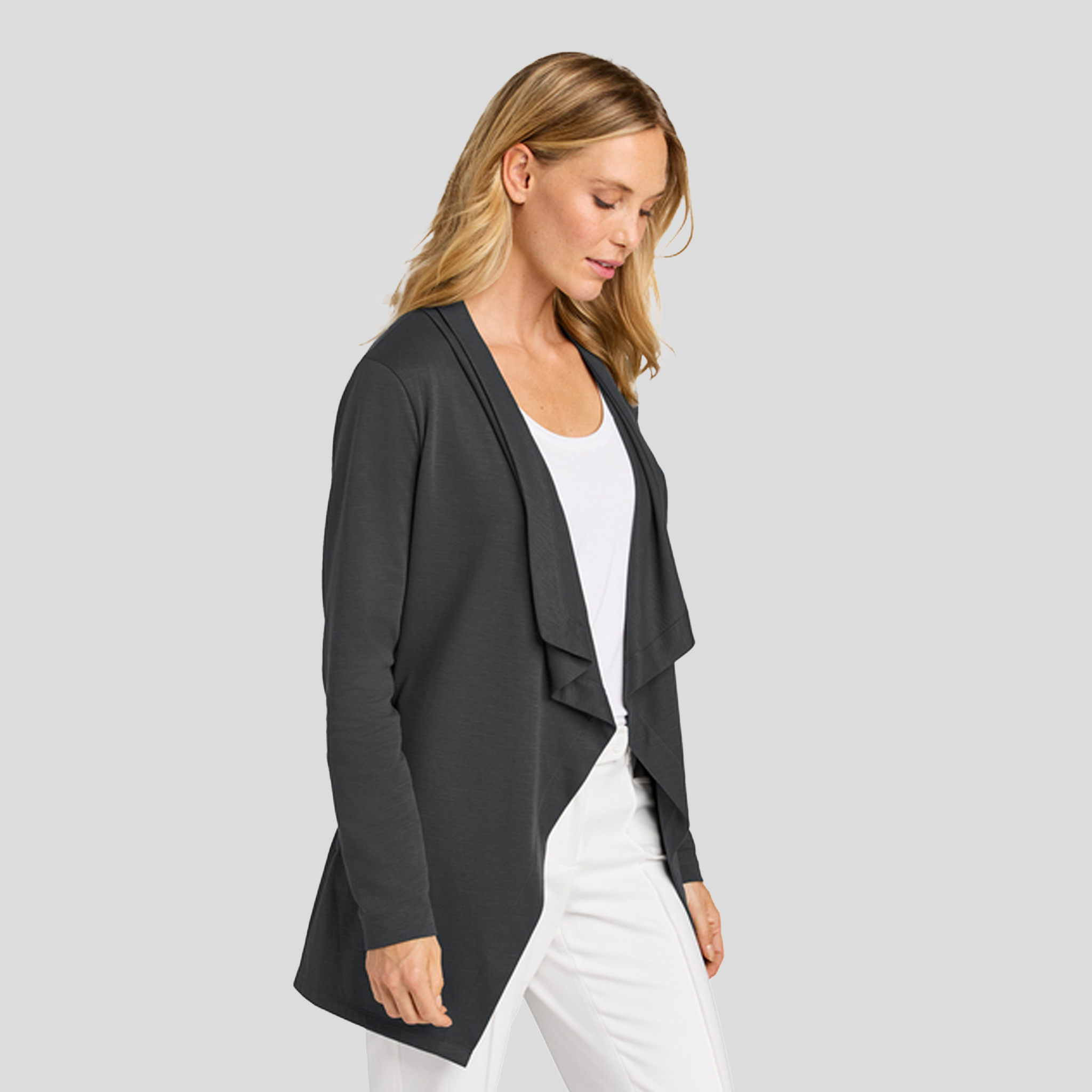 Women’s Breakwater Open Cardigan | Grey Steel