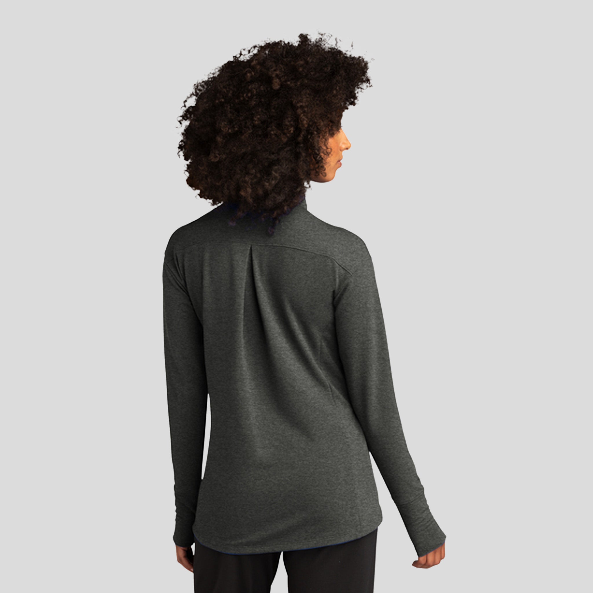 Women's Sport-Wick ® Flex Fleece Full-Zip | Dark Grey Heather