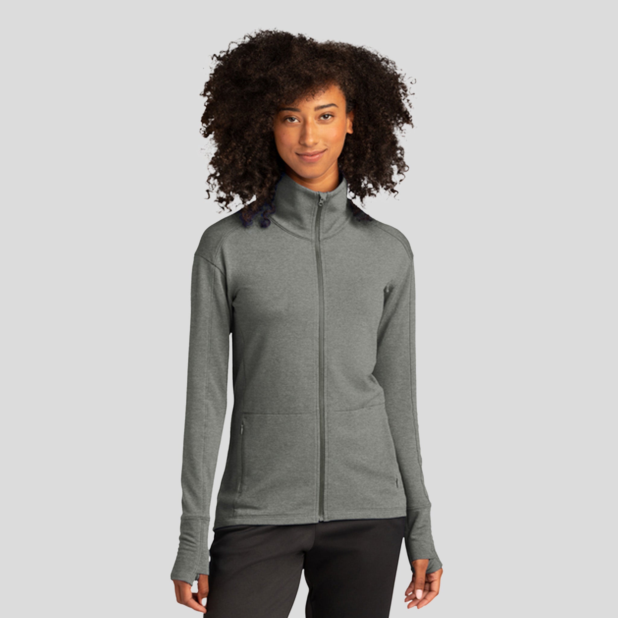 Women's Sport-Wick ® Flex Fleece Full-Zip | Light Grey Heather