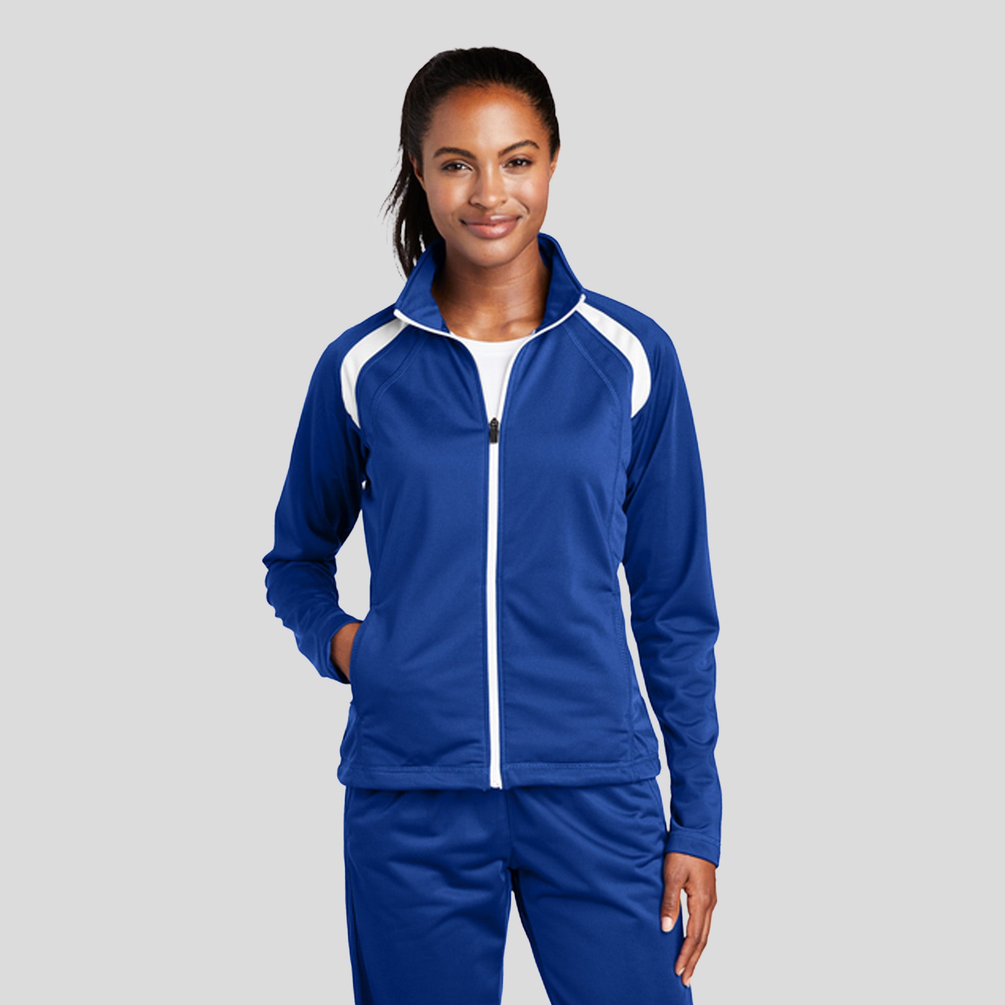 Women's Tricot Track Jacket | True Royal/White