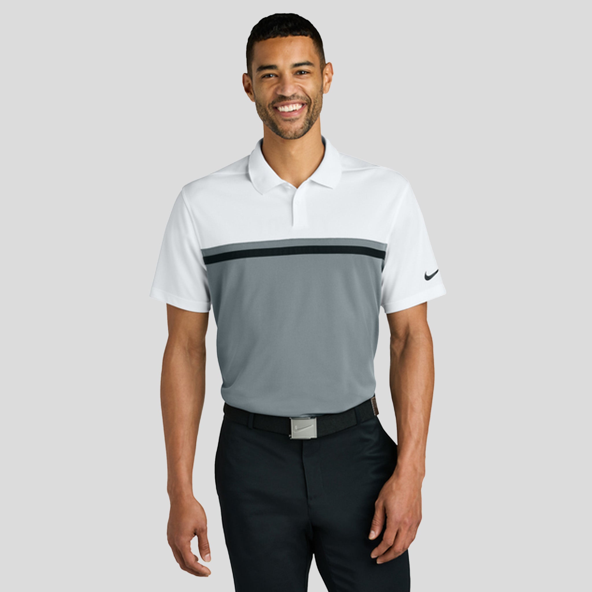 Dri-FIT Victory Colorblock Polo | White/Cool Grey/Black
