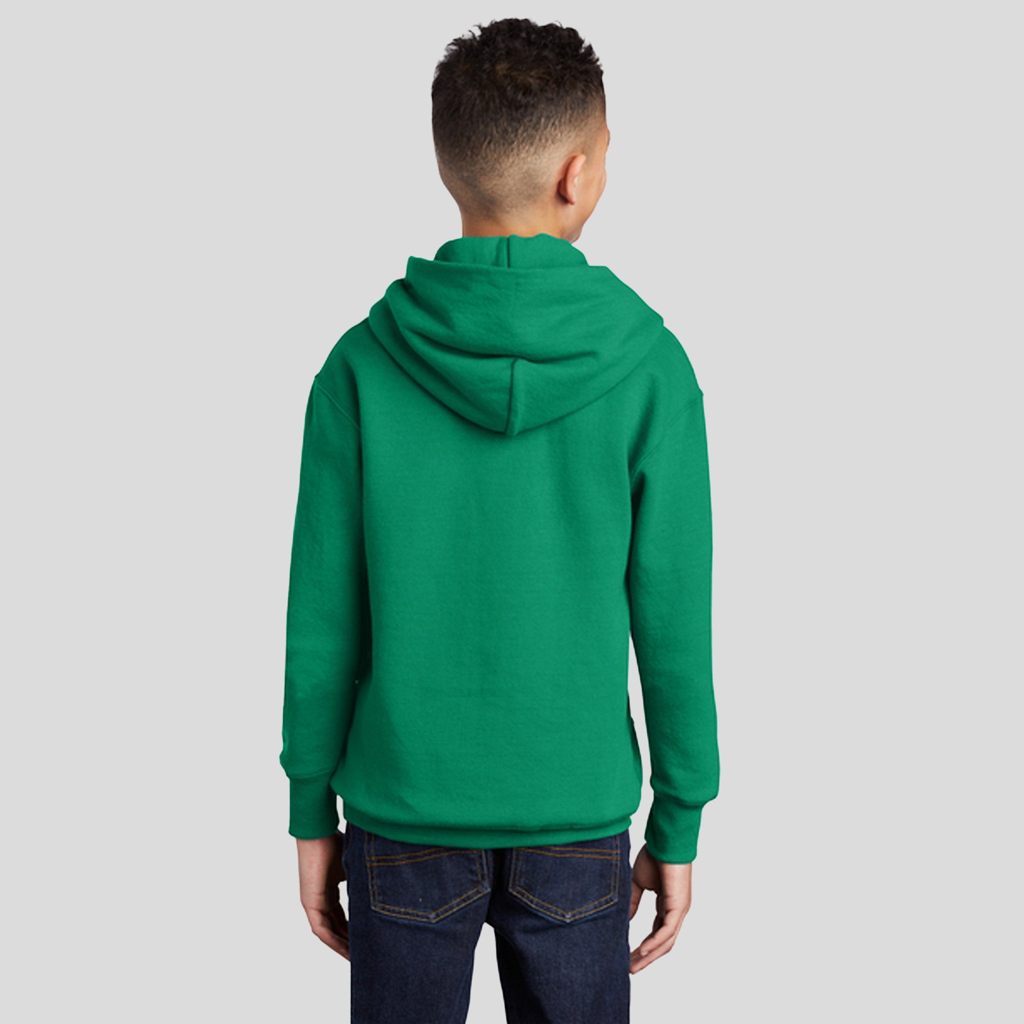 Youth Core Fleece Pullover Hooded Sweatshirt | Kelly Green