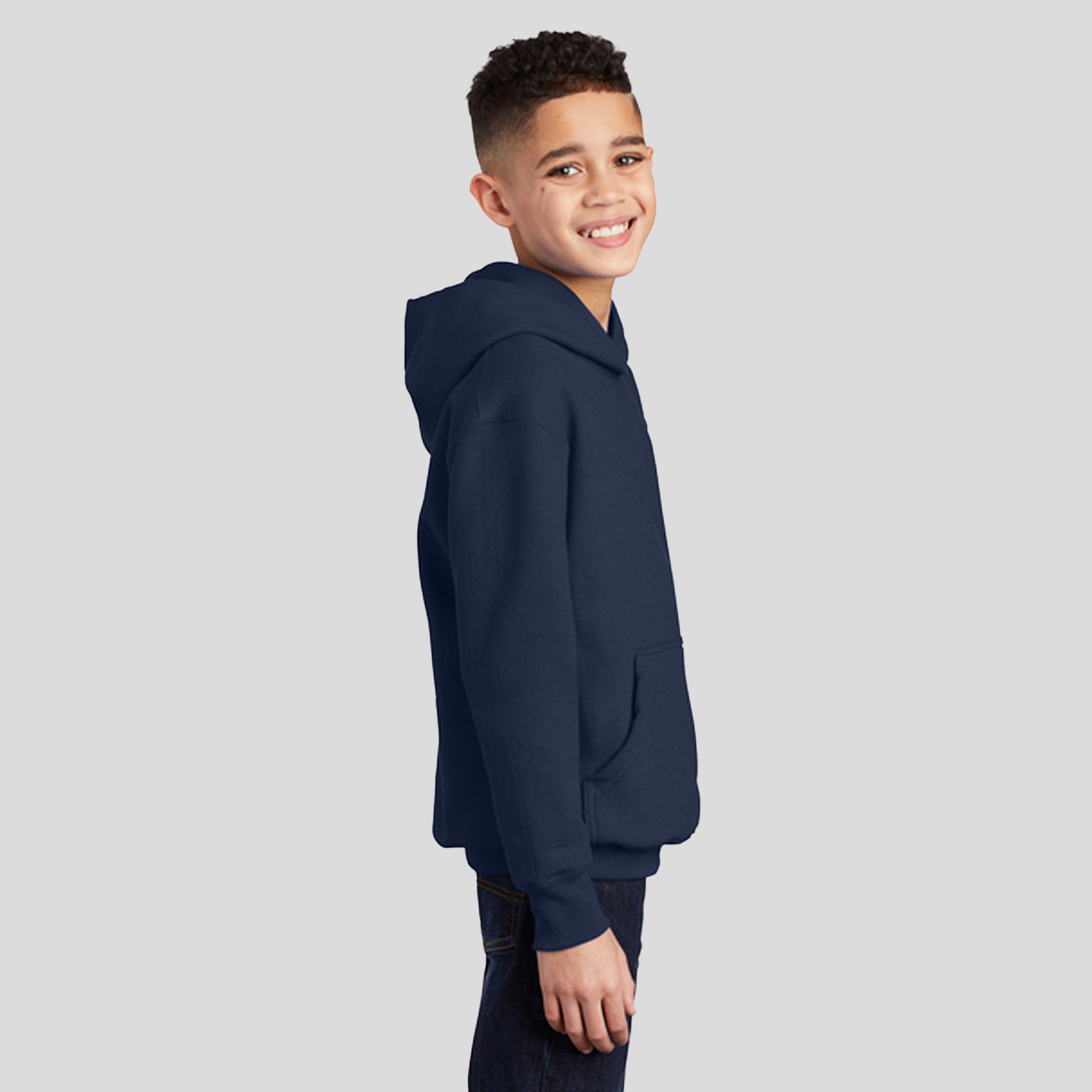 Youth Core Fleece Pullover Hooded Sweatshirt | Navy