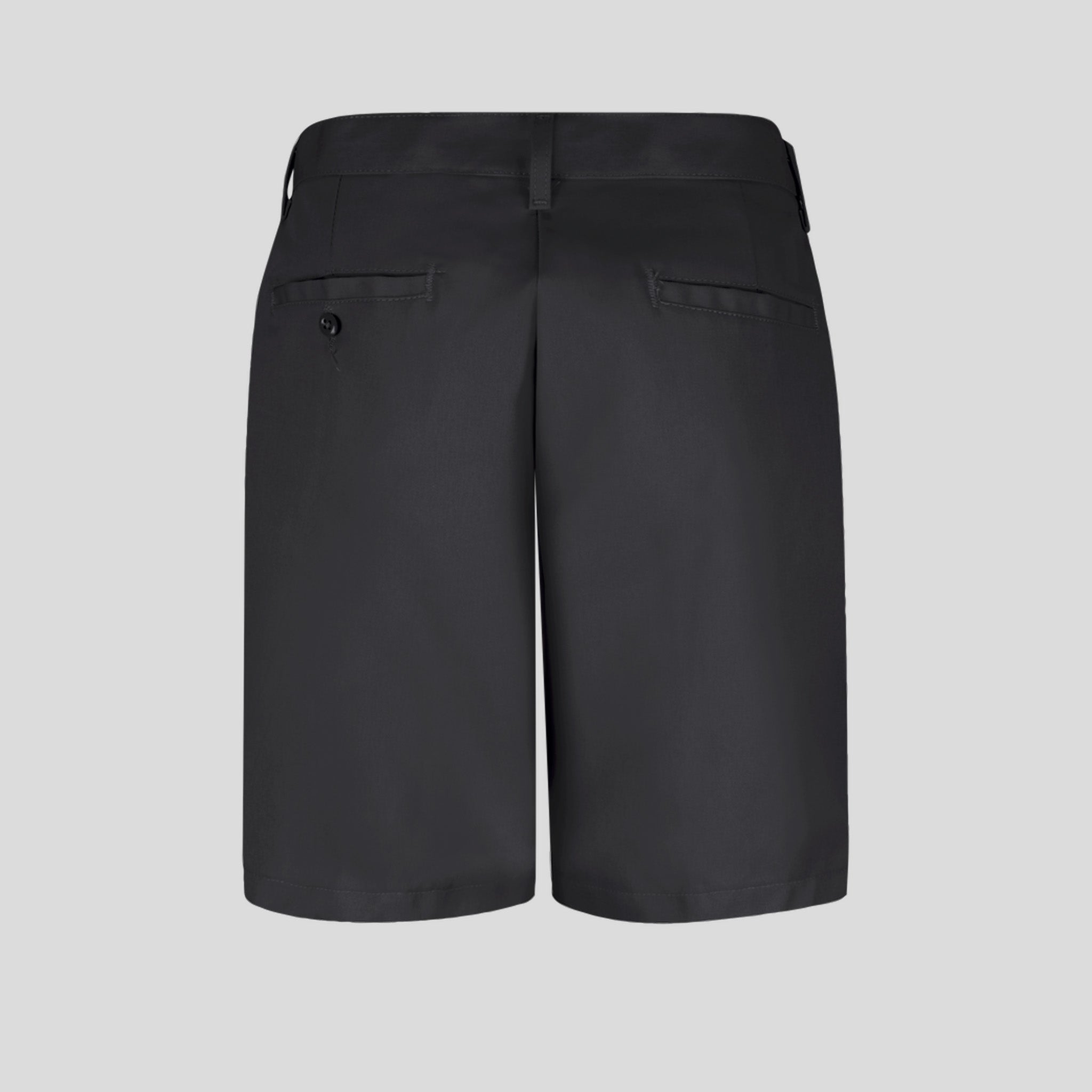 Women's Plain Front Shorts-8" Inseam | Black