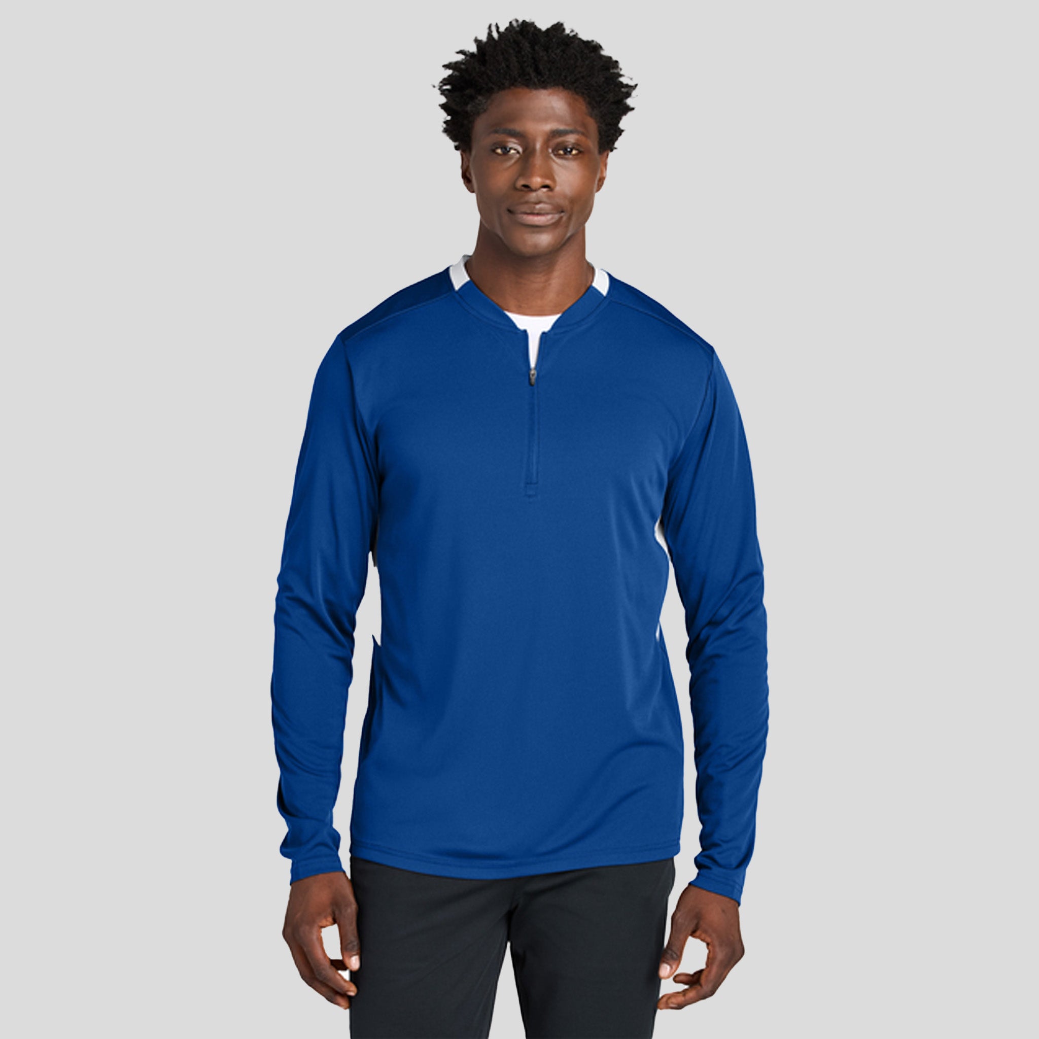 Club 1/4-Zip Pullover | True Royal/White