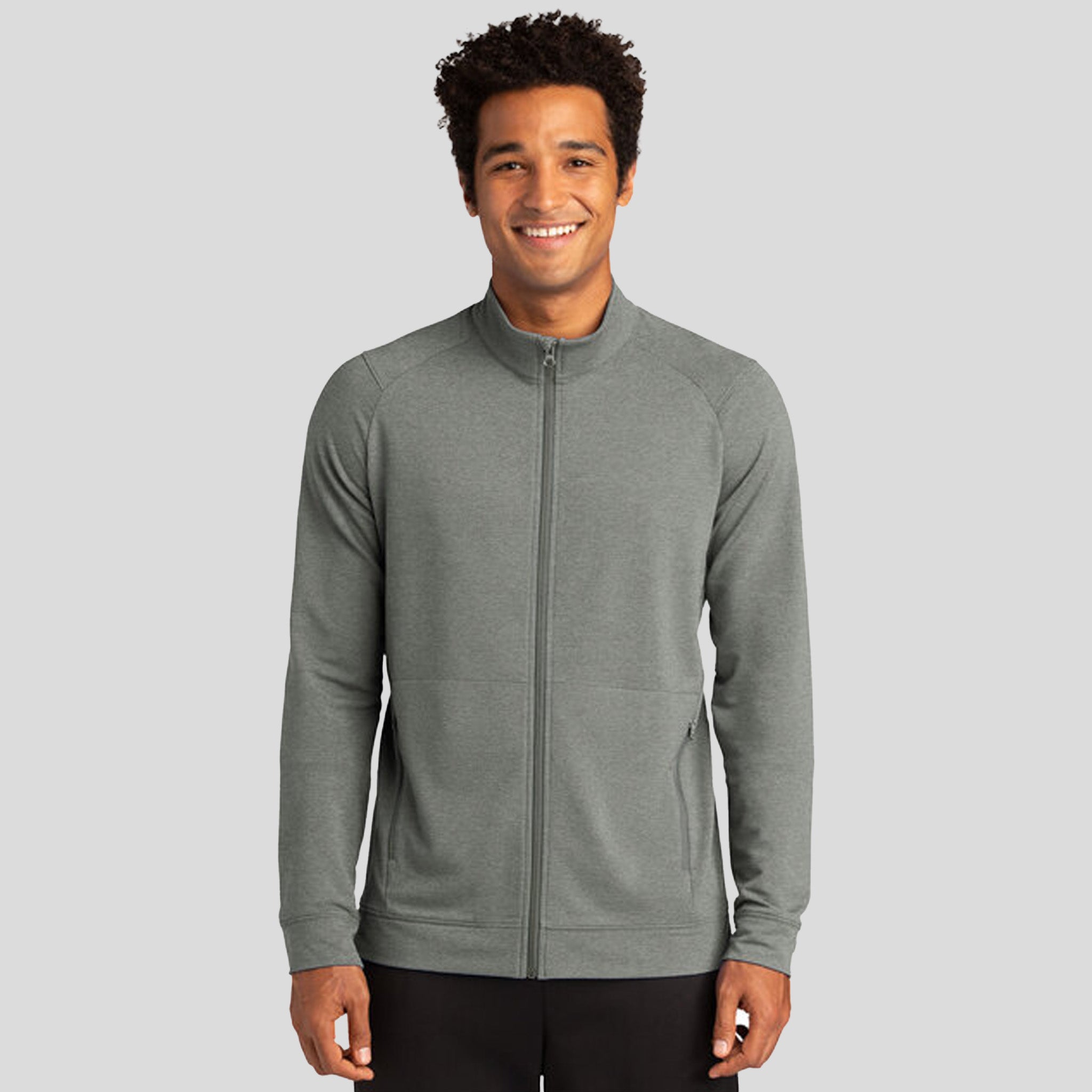 Sport-Wick ® Flex Fleece Full-Zip | Light Grey Heather