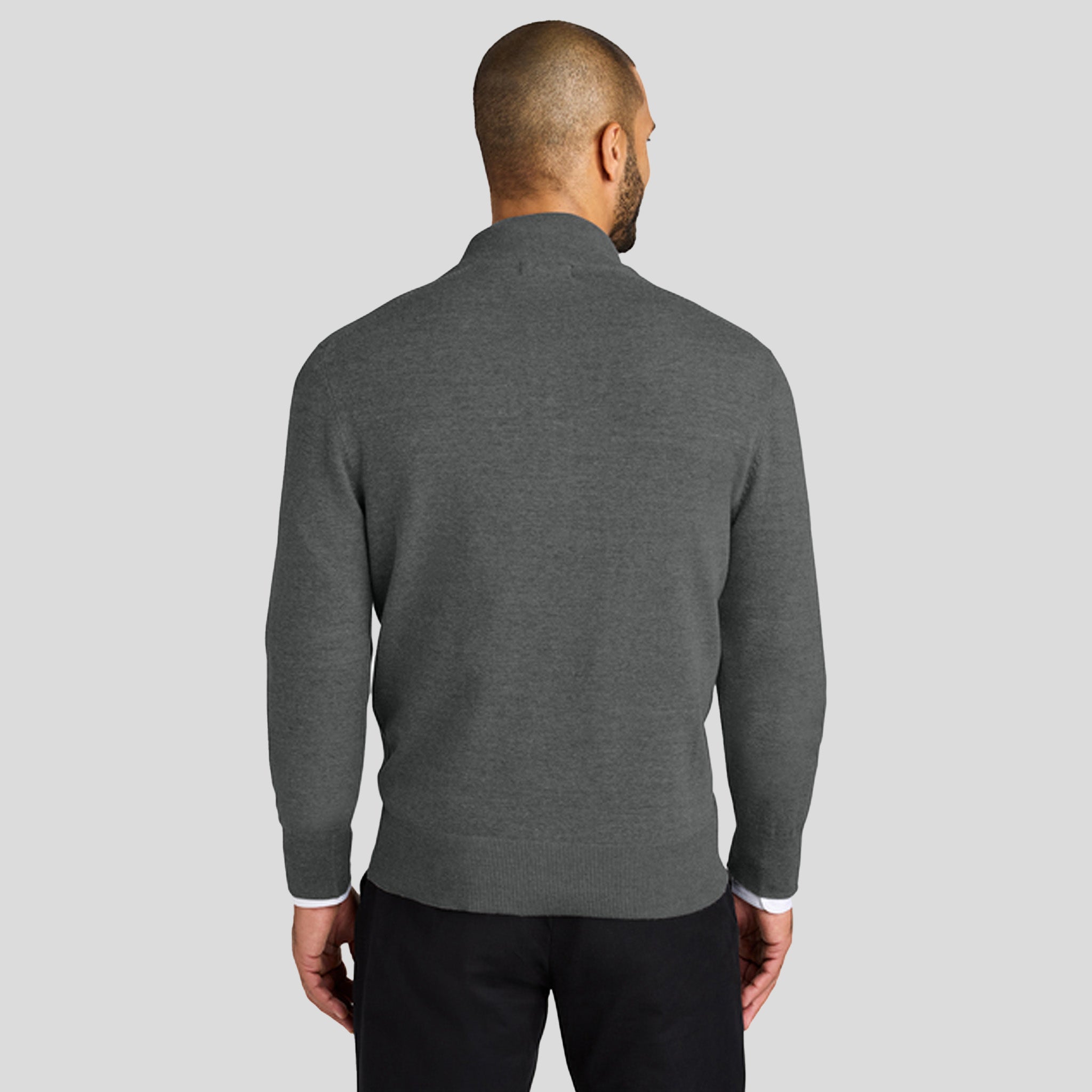 Easy Care 1/4-Zip Sweater | Charcoal Heather